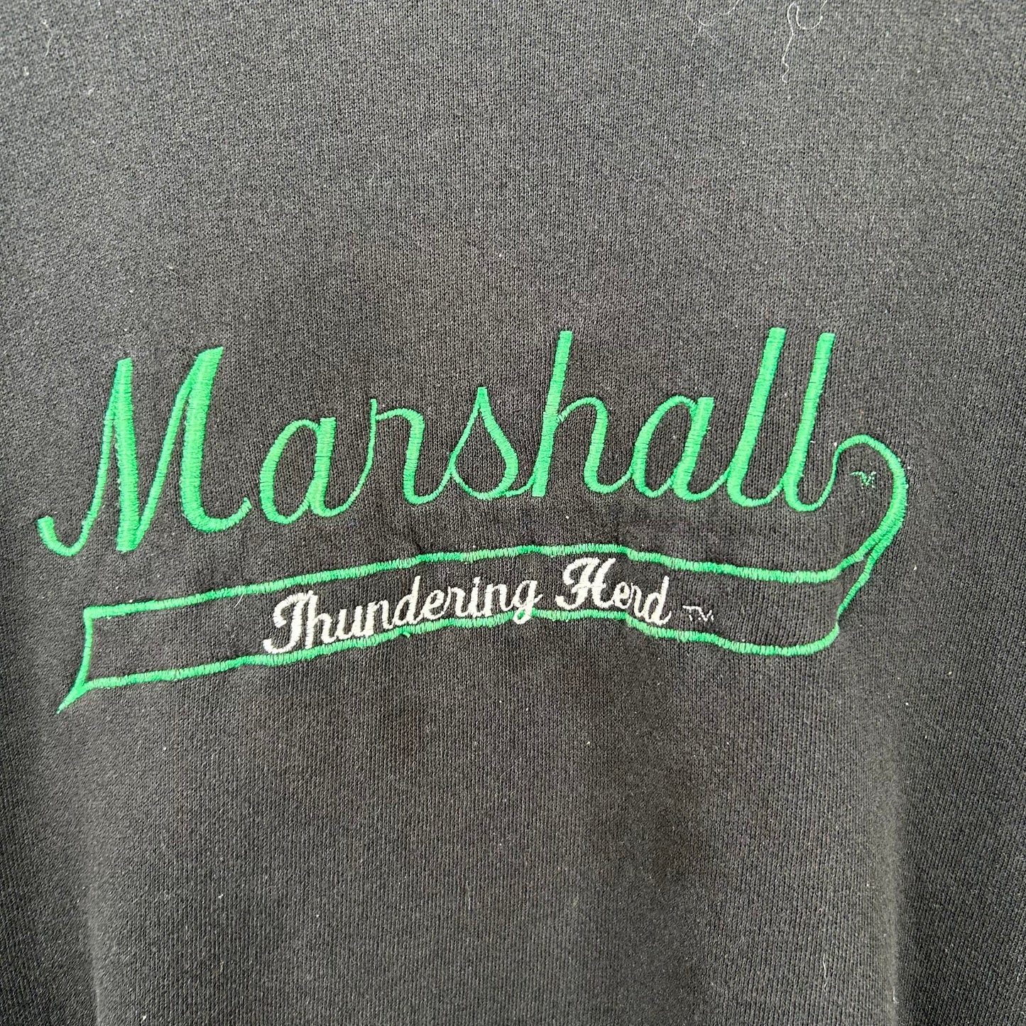 Vintage 90's Marshall University Thundering Hurd Embroidered Crewneck (L)