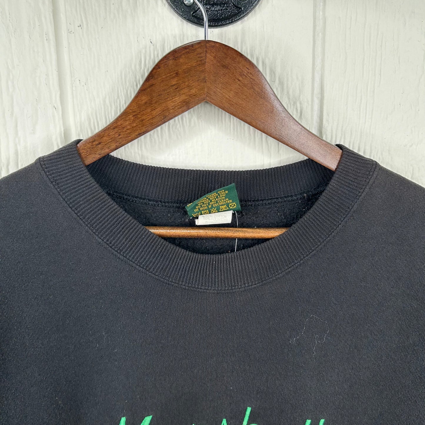Vintage 90's Marshall University Thundering Hurd Embroidered Crewneck (L)
