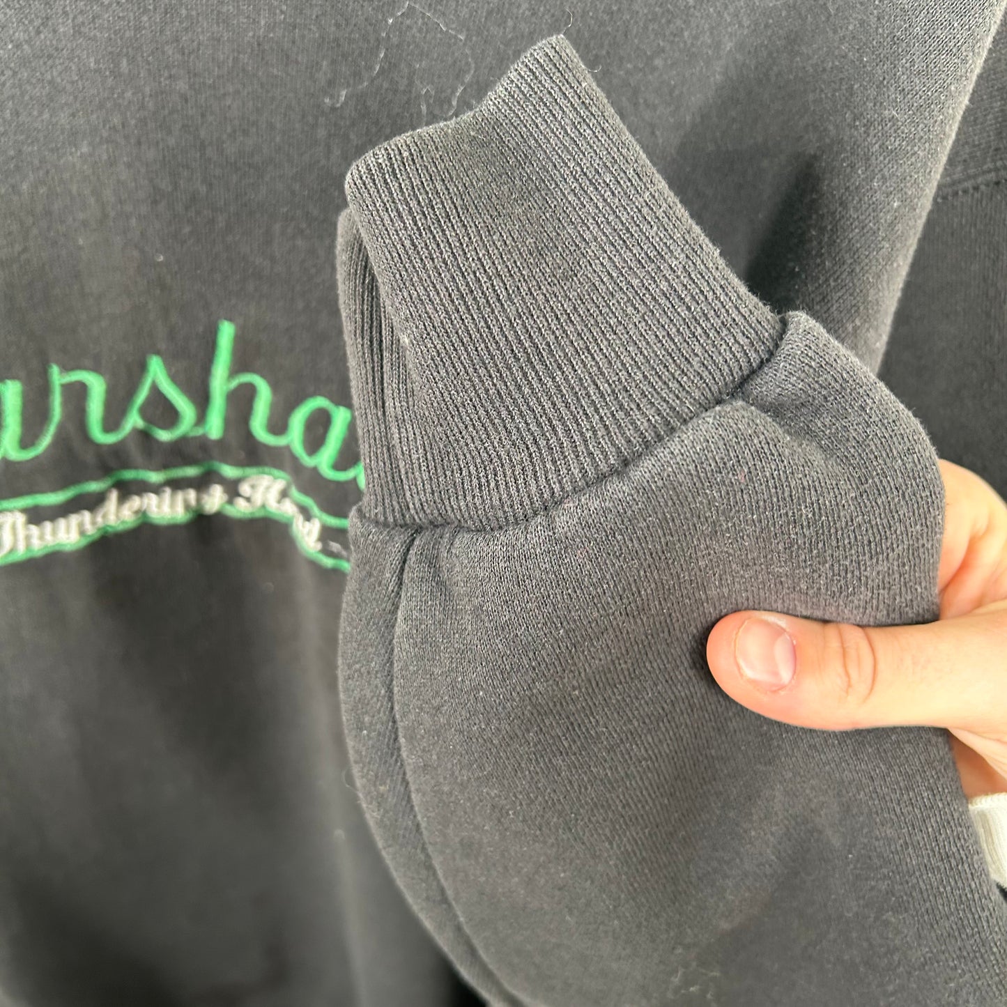 Vintage 90's Marshall University Thundering Hurd Embroidered Crewneck (L)