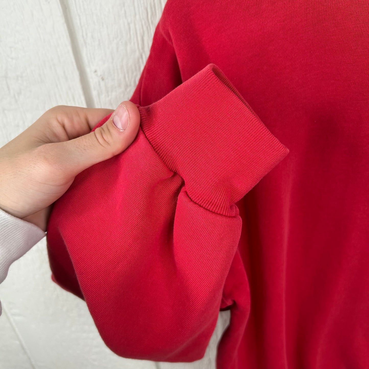 Vintage 90's Love Me Love My Cat Embroidered Crewneck (M)