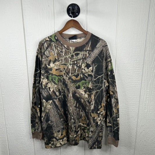 Vintage 90's Mossy Oak Long Sleeve Camo Tee (XL)