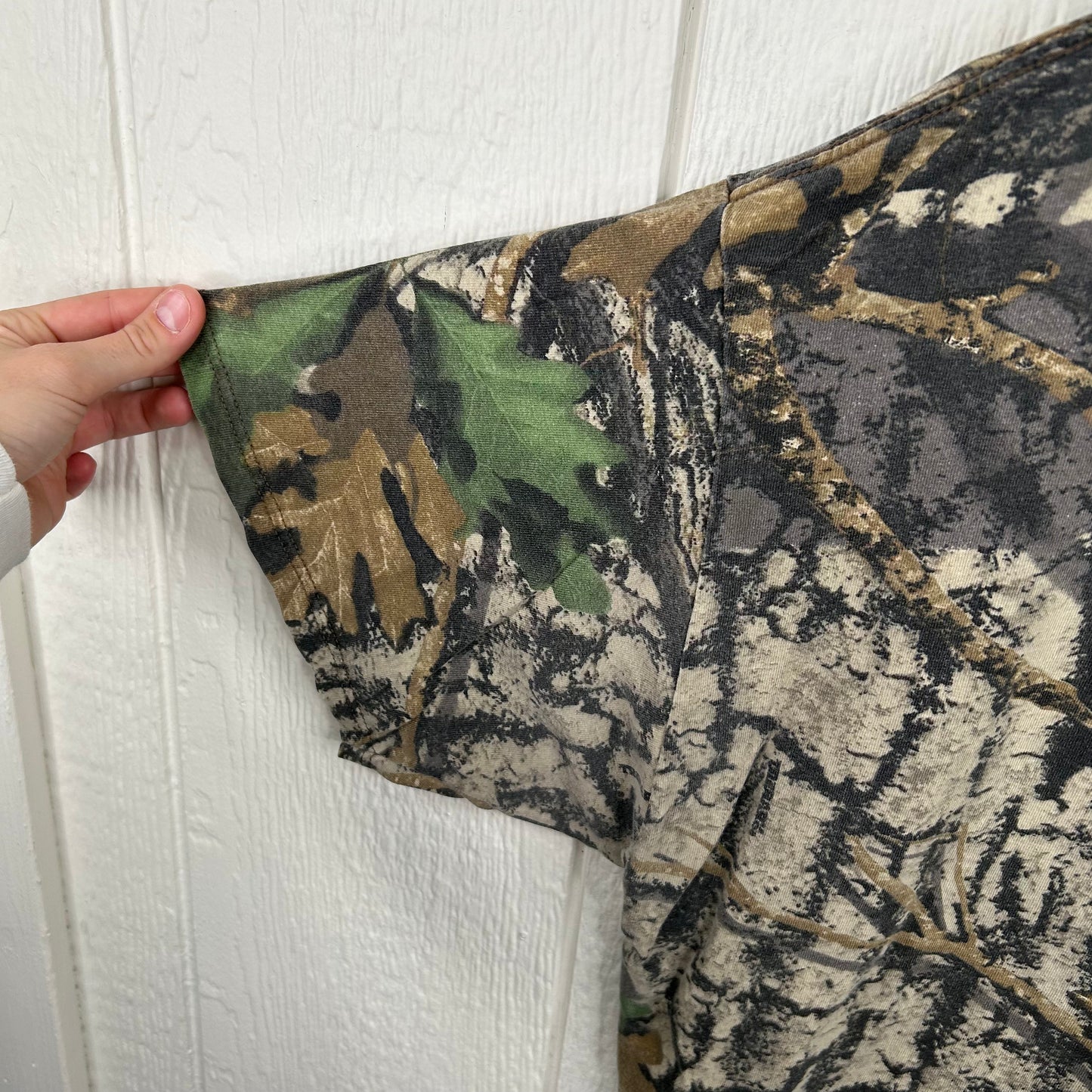 Vintage 90's Jerzees Faded Camo Tee (XL)