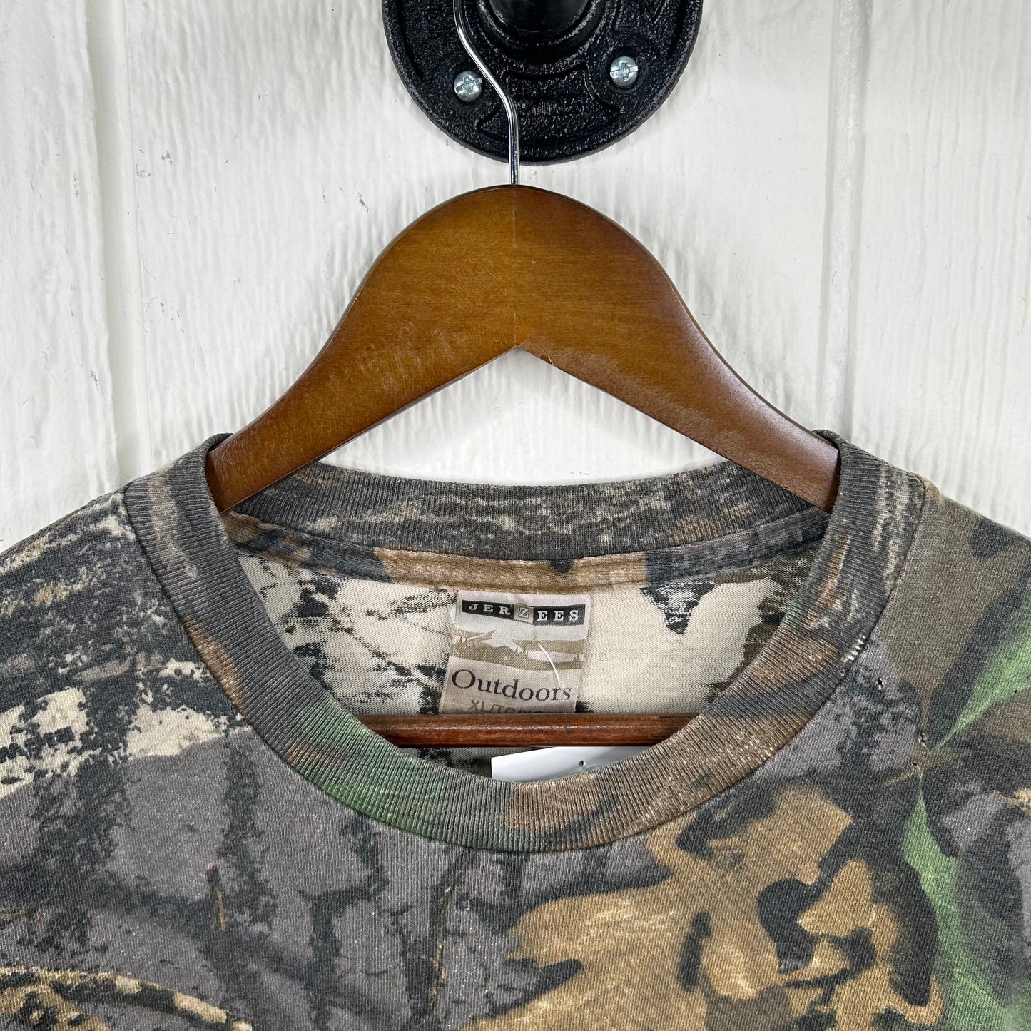 Vintage 90's Jerzees Faded Camo Tee (XL)