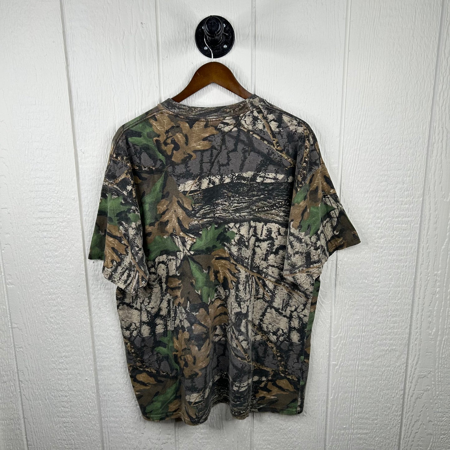 Vintage 90's Jerzees Faded Camo Tee (XL)