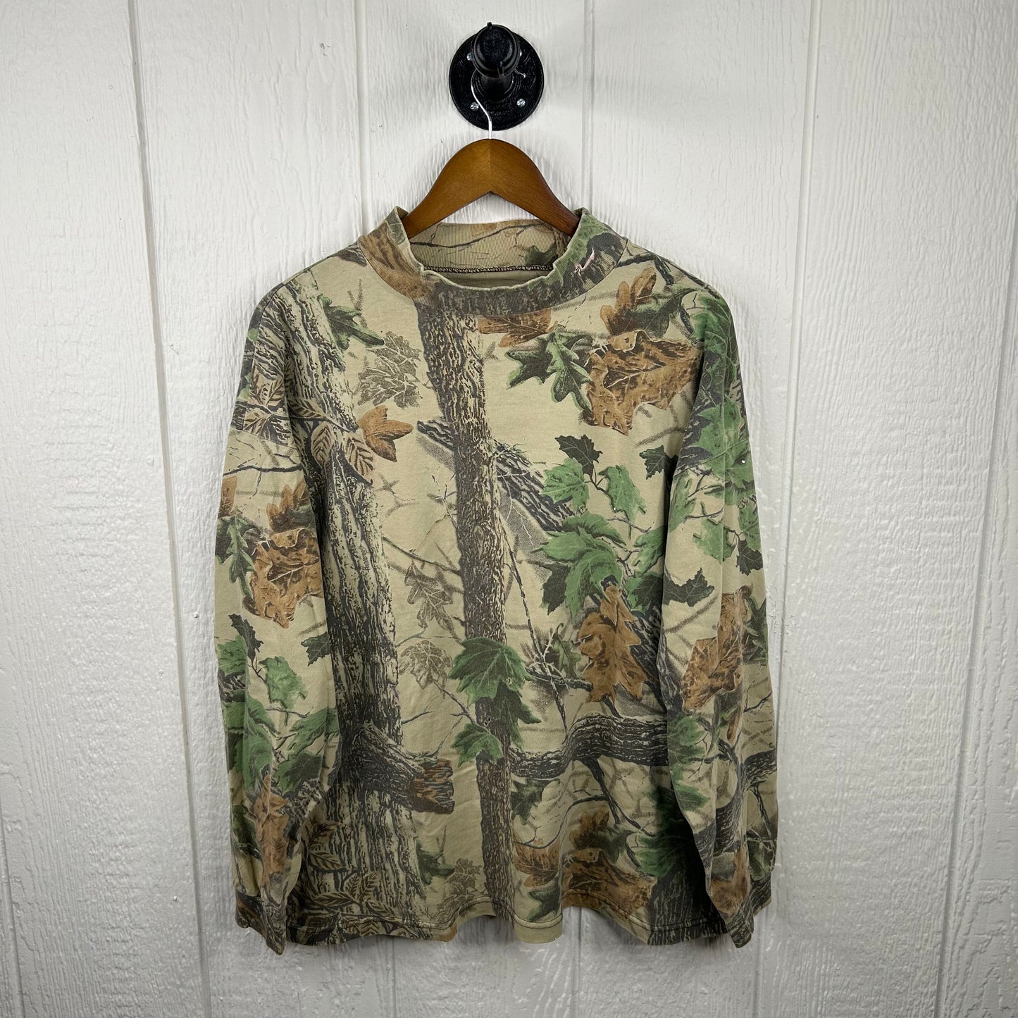 Vintage 90's Heavy Weight Mock Neck Long Sleeve (XL)