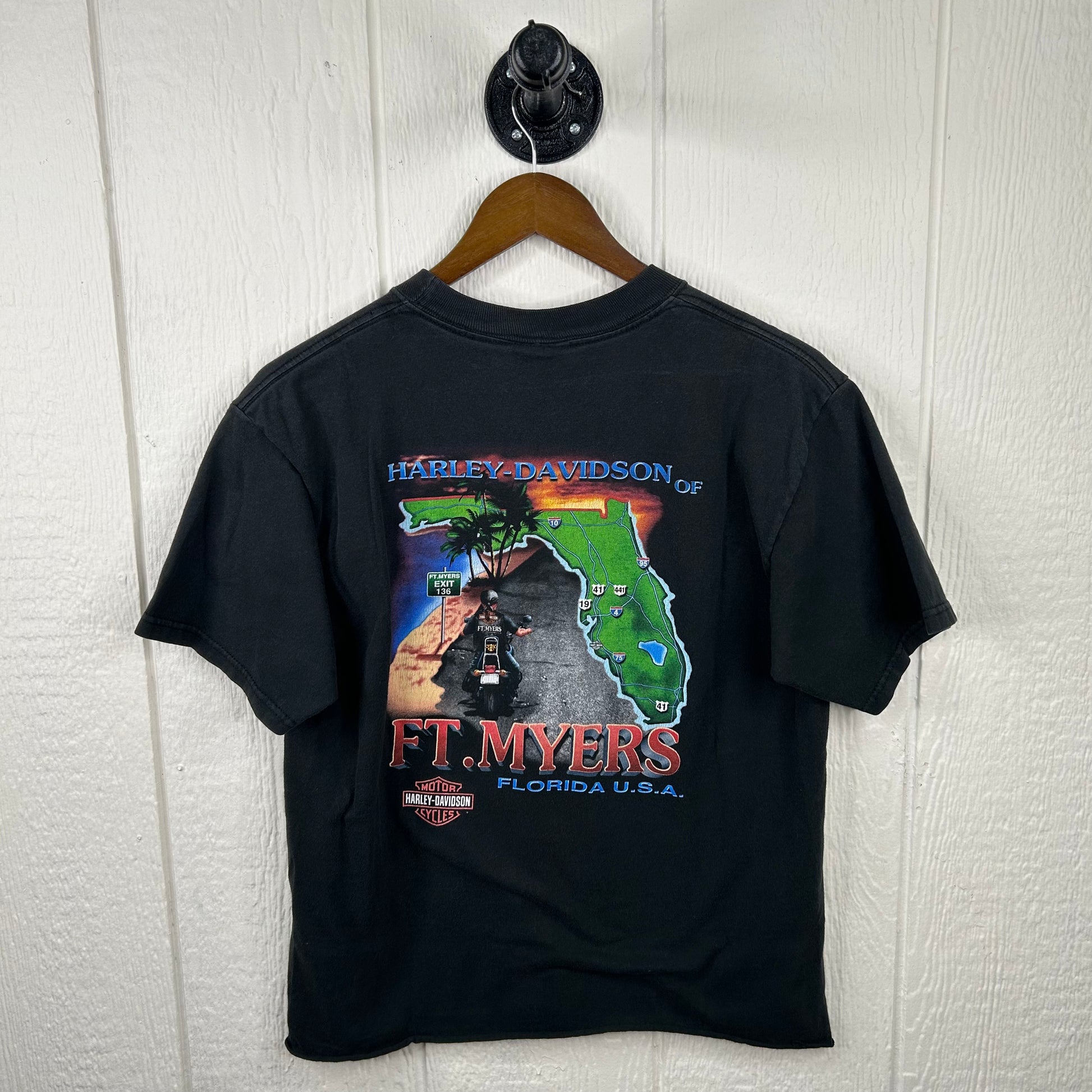 Vintage 90's Harley Davidson Ft. Myers Florida Tee (M) – Old School