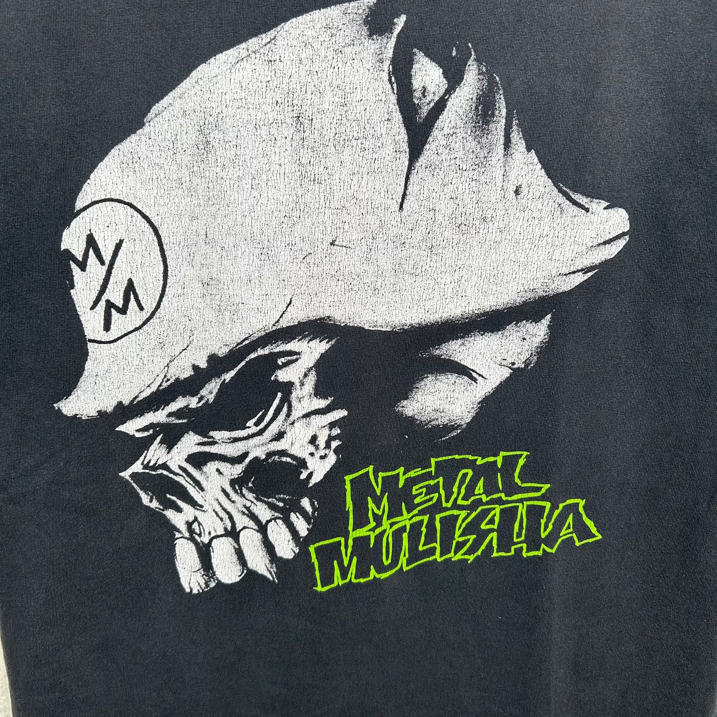 Y2K Metal Mulisha Skull Streetwear Graphic Tee (M)
