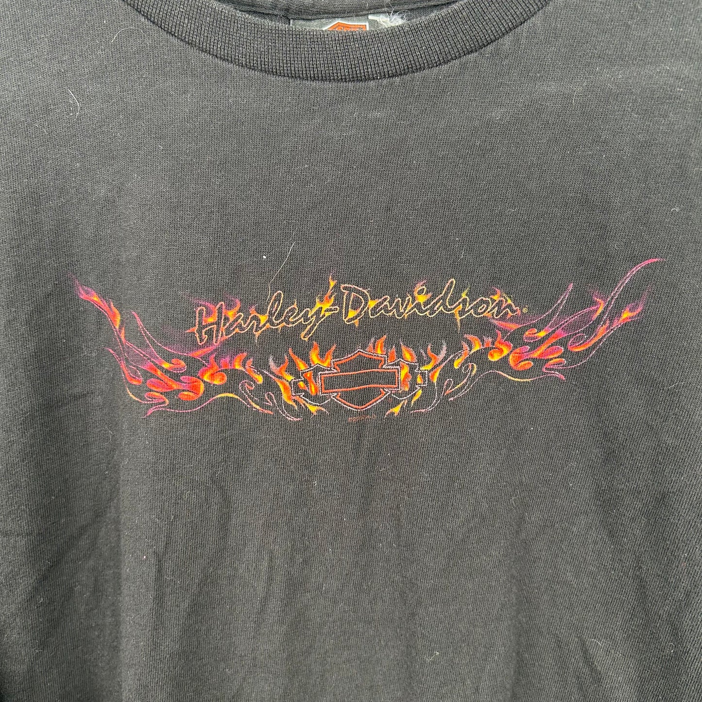 Vintage 90's Harley Davidson Flames Long Sleeve Tee (L)