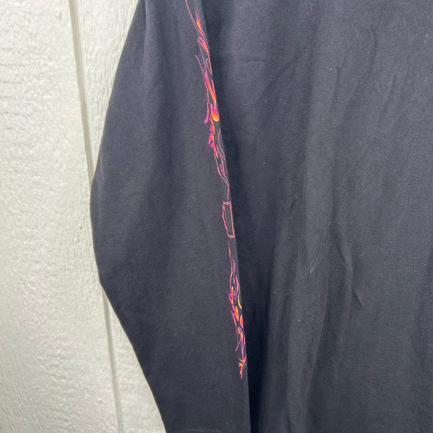 Vintage 90's Harley Davidson Flames Long Sleeve Tee (L)