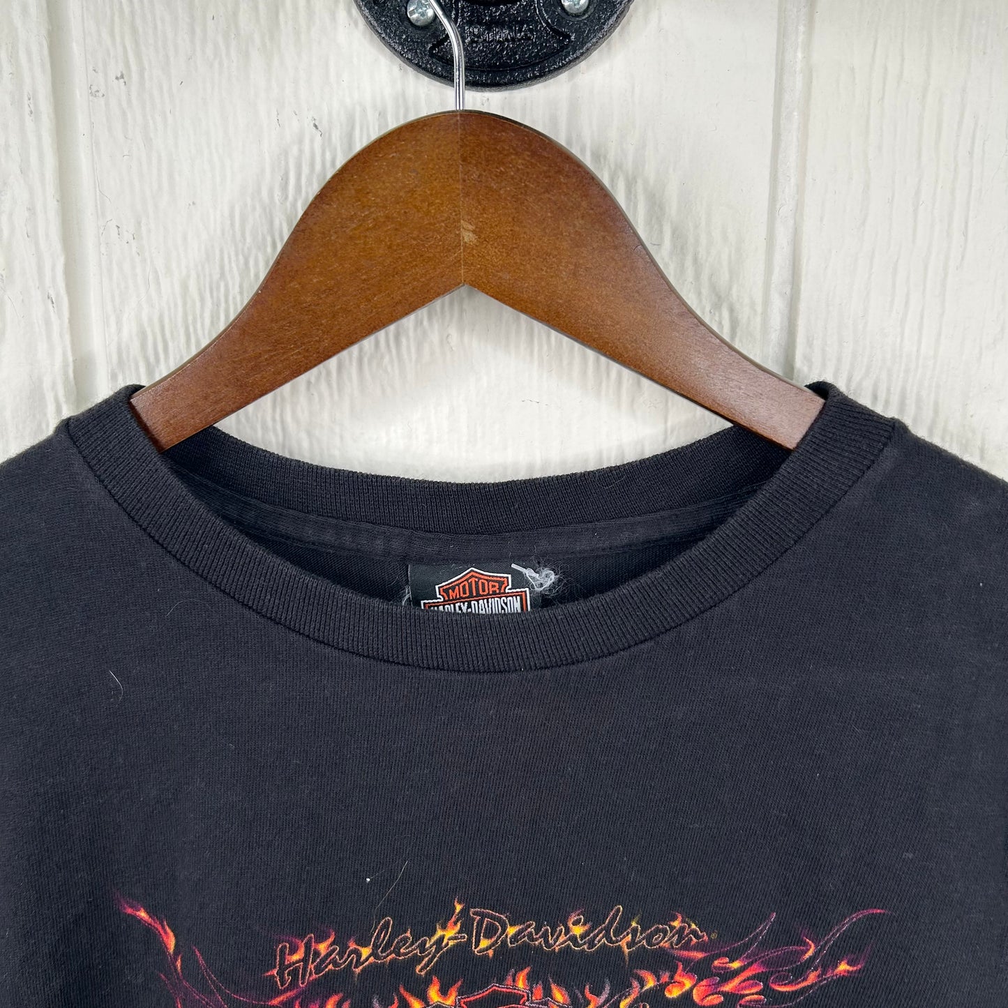 Vintage 90's Harley Davidson Flames Long Sleeve Tee (L)
