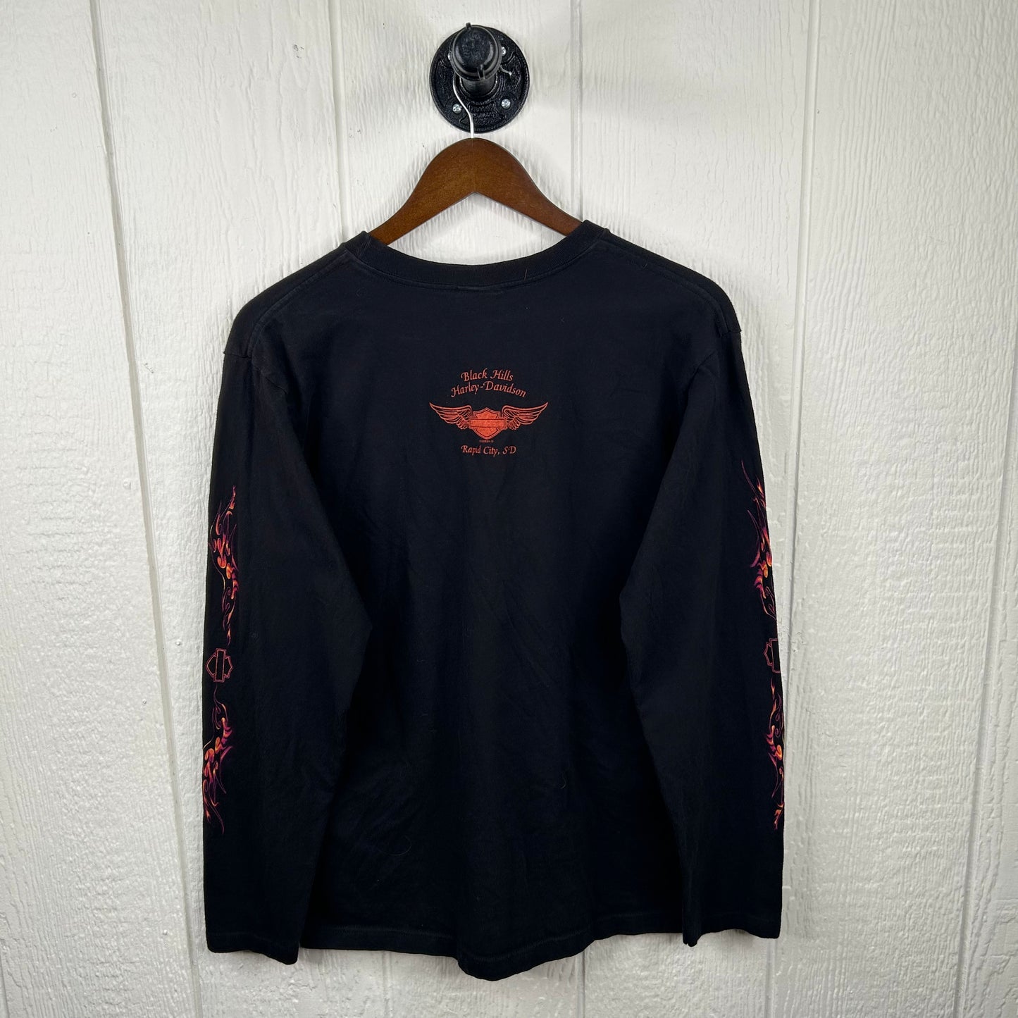 Vintage 90's Harley Davidson Flames Long Sleeve Tee (L)