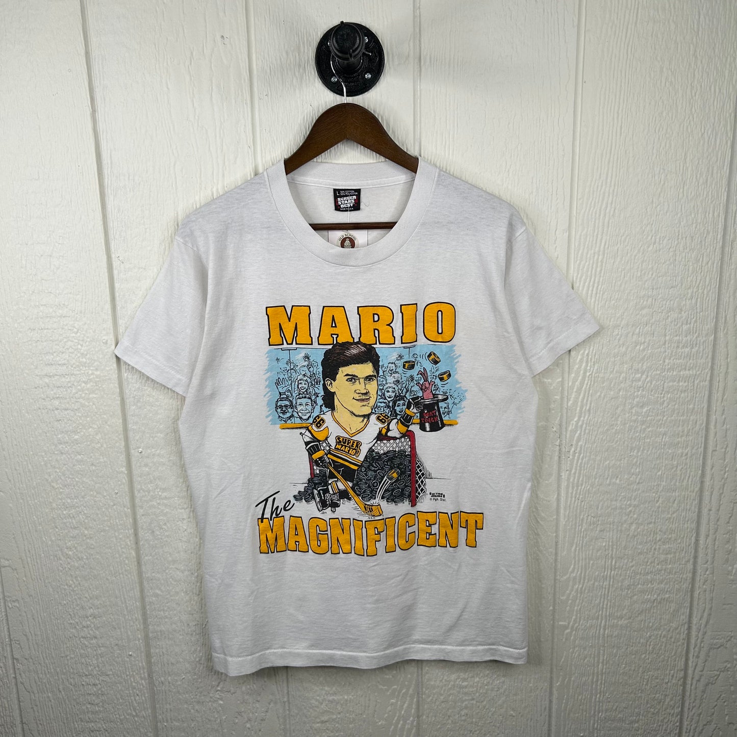 Vintage Pittsburgh Penguins Mario The Magnificent Graphic Tee (L)