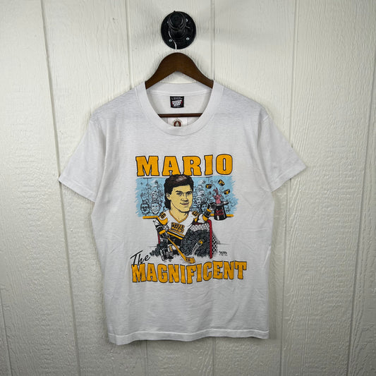 Vintage Pittsburgh Penguins Mario The Magnificent Graphic Tee (L)