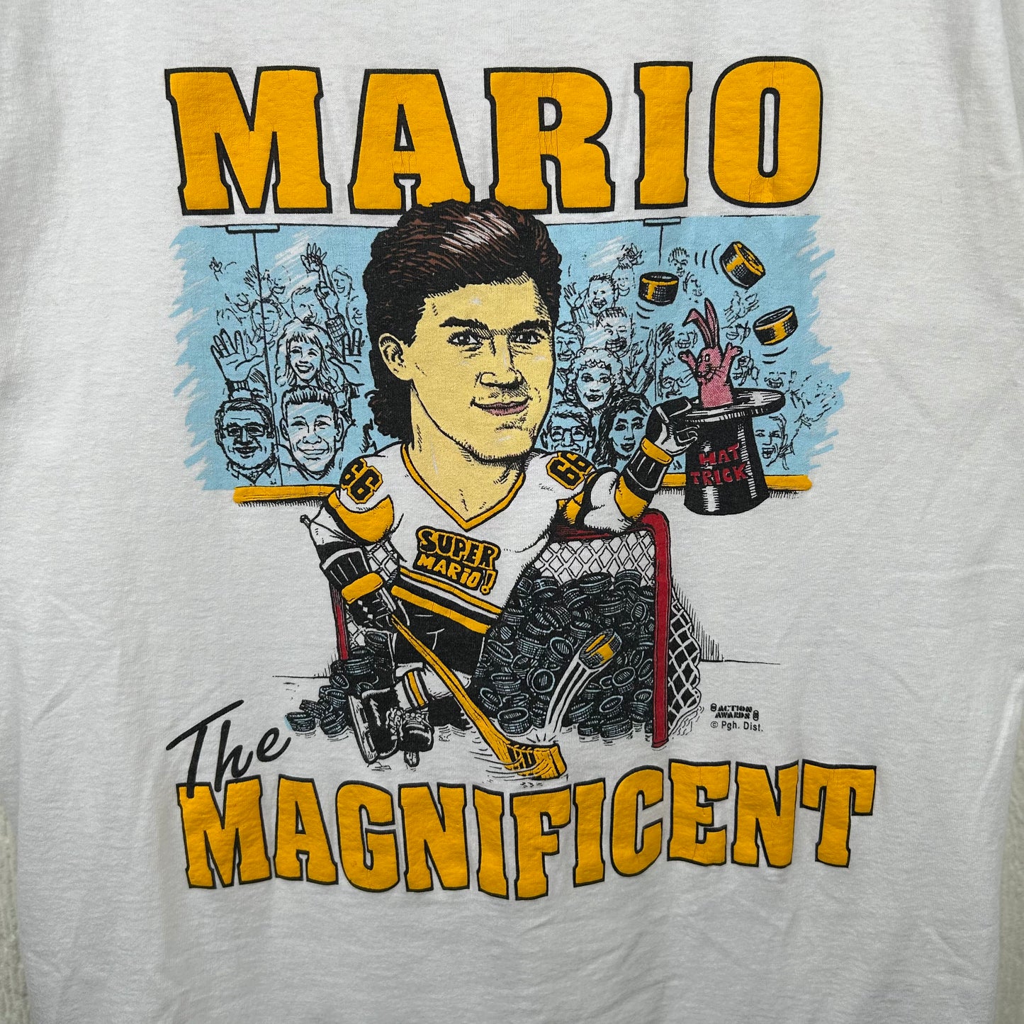 Vintage Pittsburgh Penguins Mario The Magnificent Graphic Tee (L)
