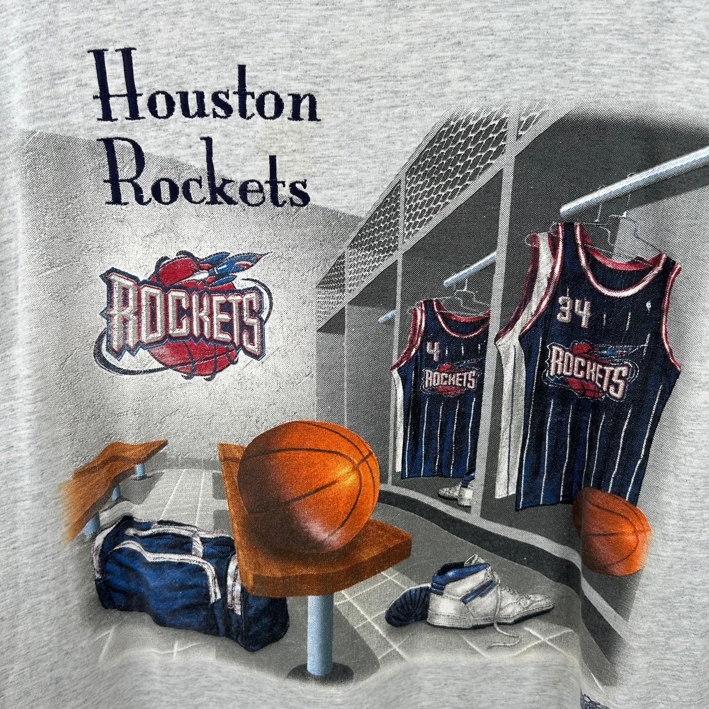 Vintage 90's Houston Rockets Graphic Tee (XL)