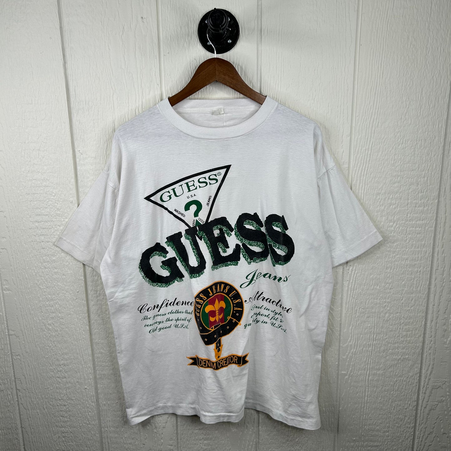 Vintage 90's Guess Jeans Graphic Tee (L)