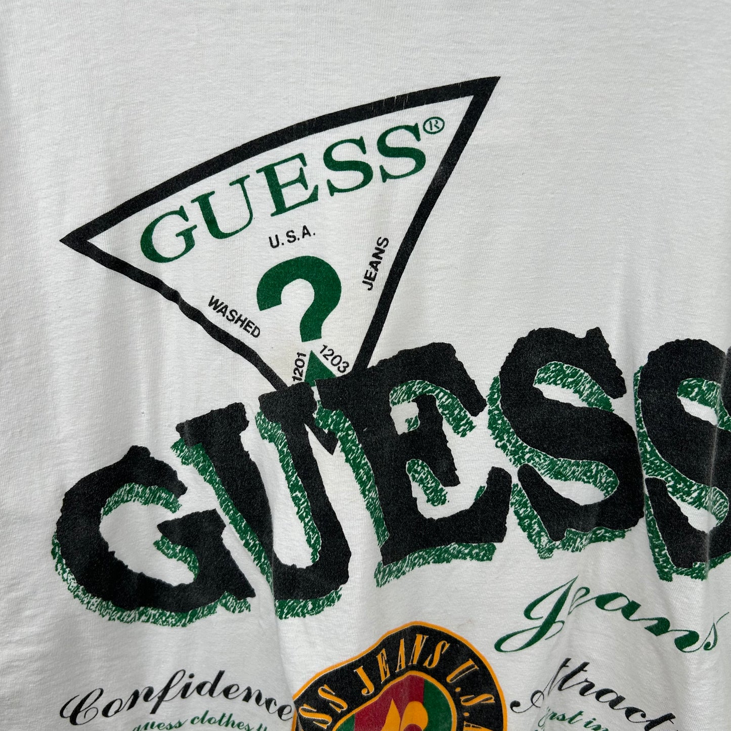 Vintage 90's Guess Jeans Graphic Tee (L)