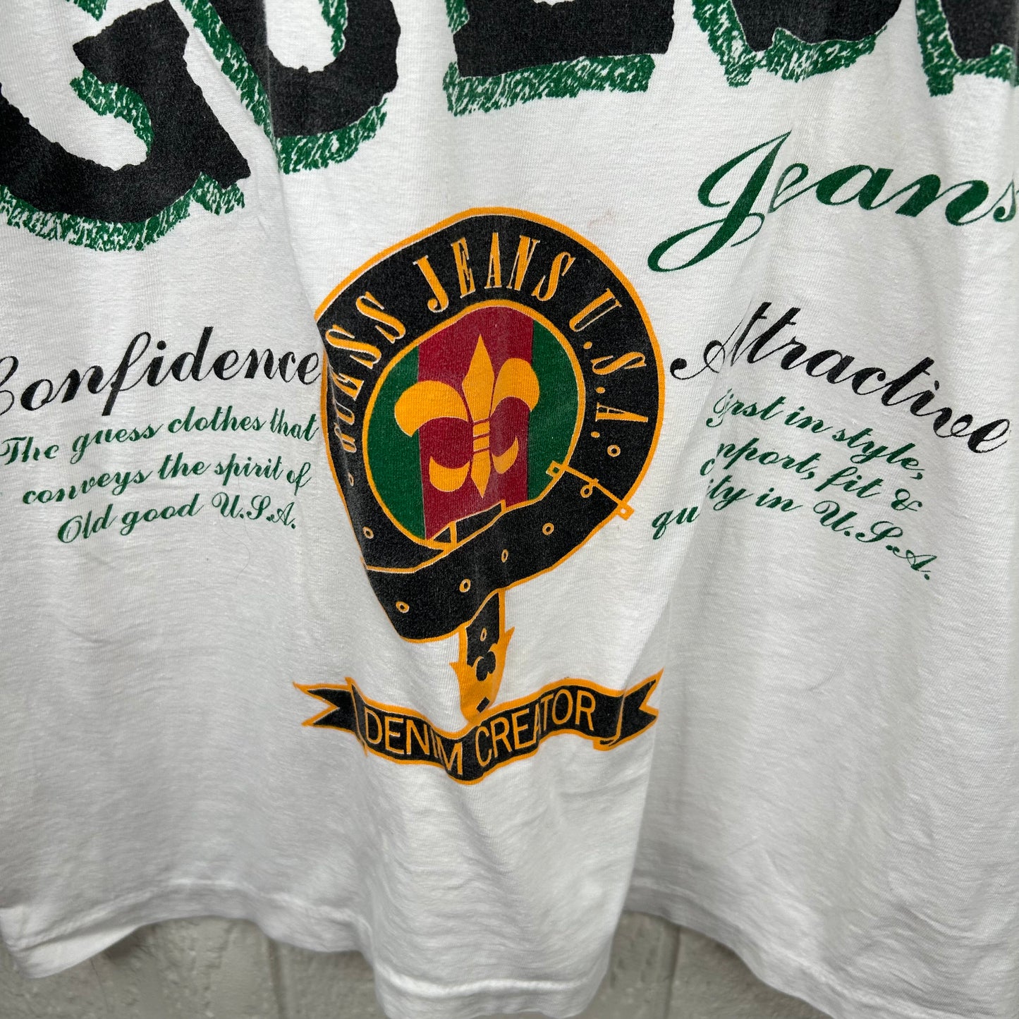 Vintage 90's Guess Jeans Graphic Tee (L)