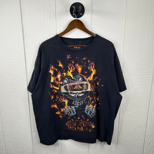 Y2K West Coast Choppers Flames Tee (XXL)