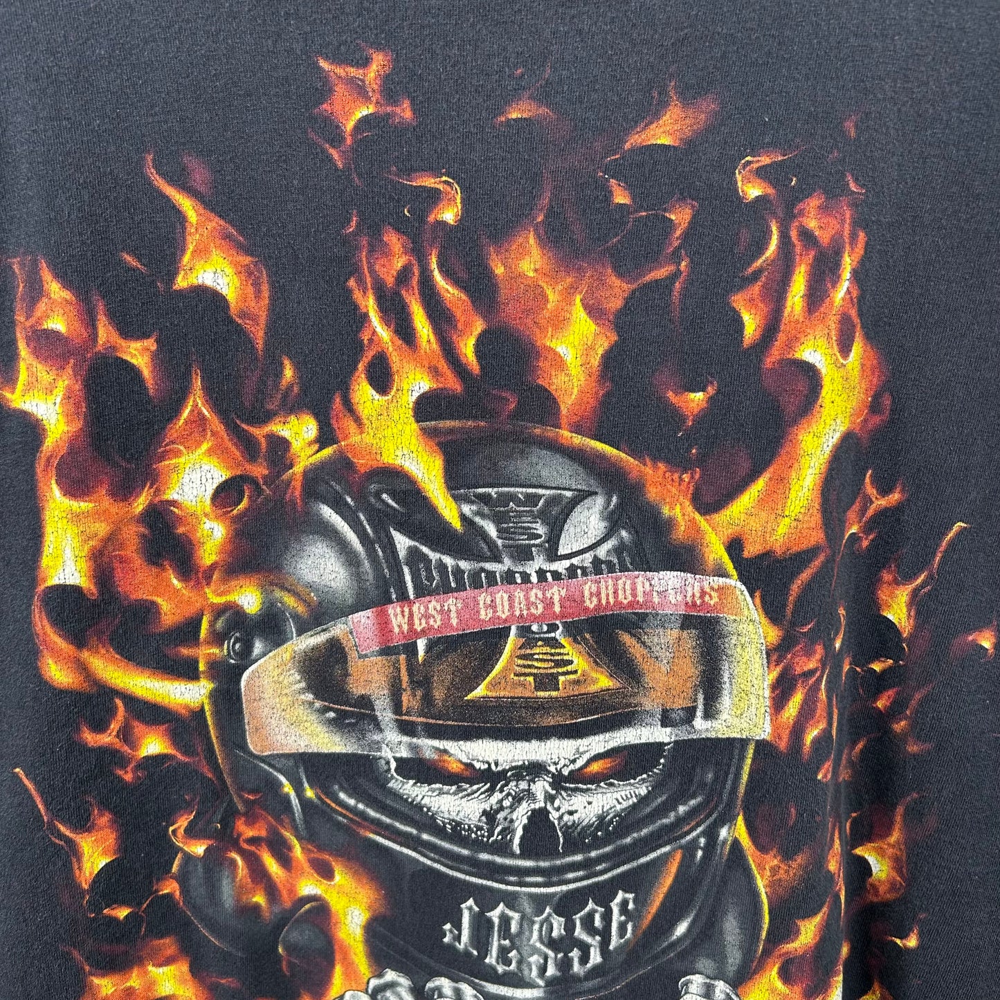 Y2K West Coast Choppers Flames Tee (XXL)