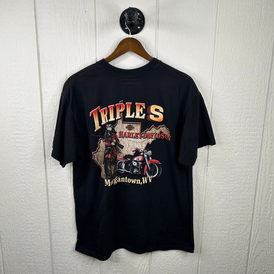 Vintage 90's Triple S Harley Davidson Morgantown WV Tee (L)
