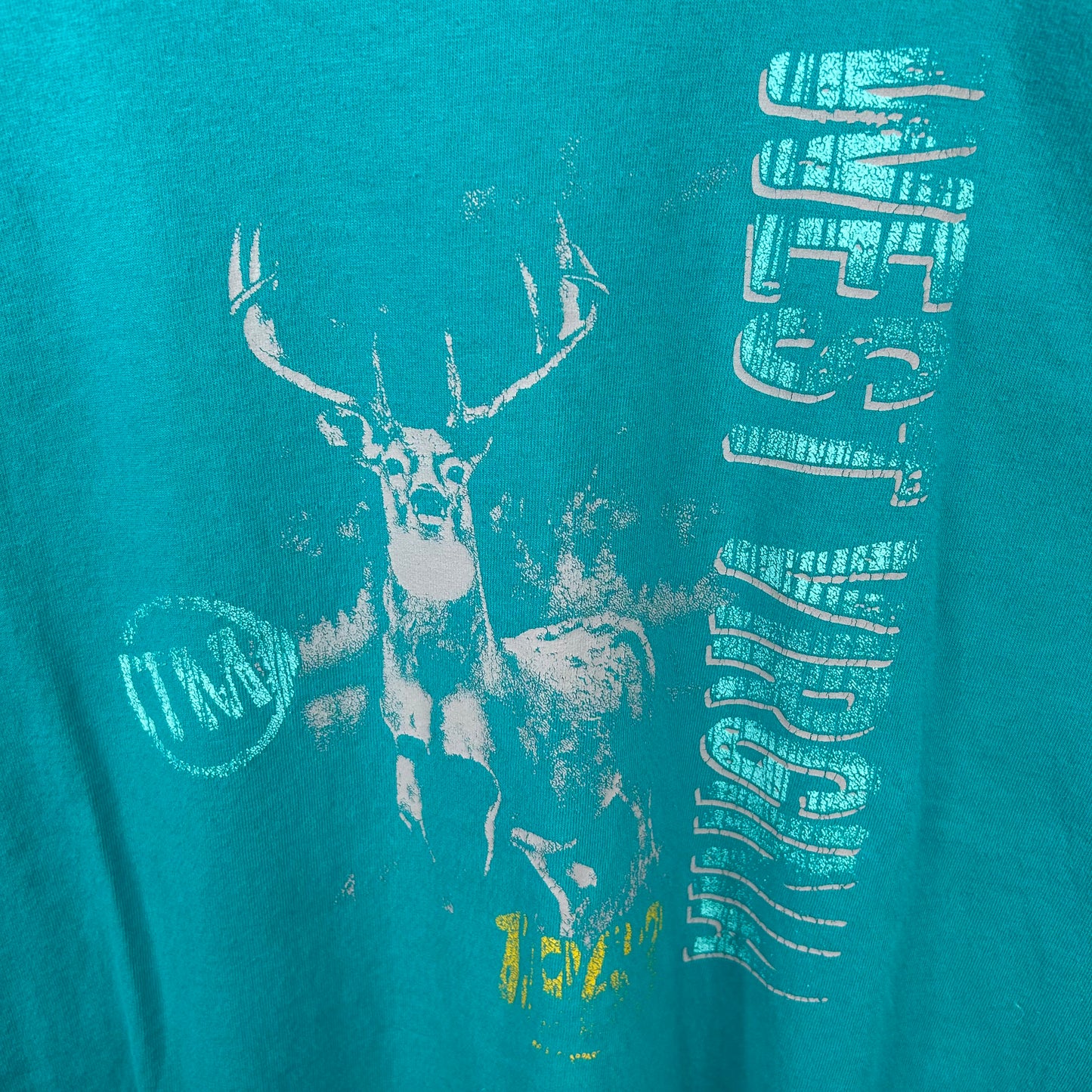 Y2K West Virginia Deer Graphic Tee (L)