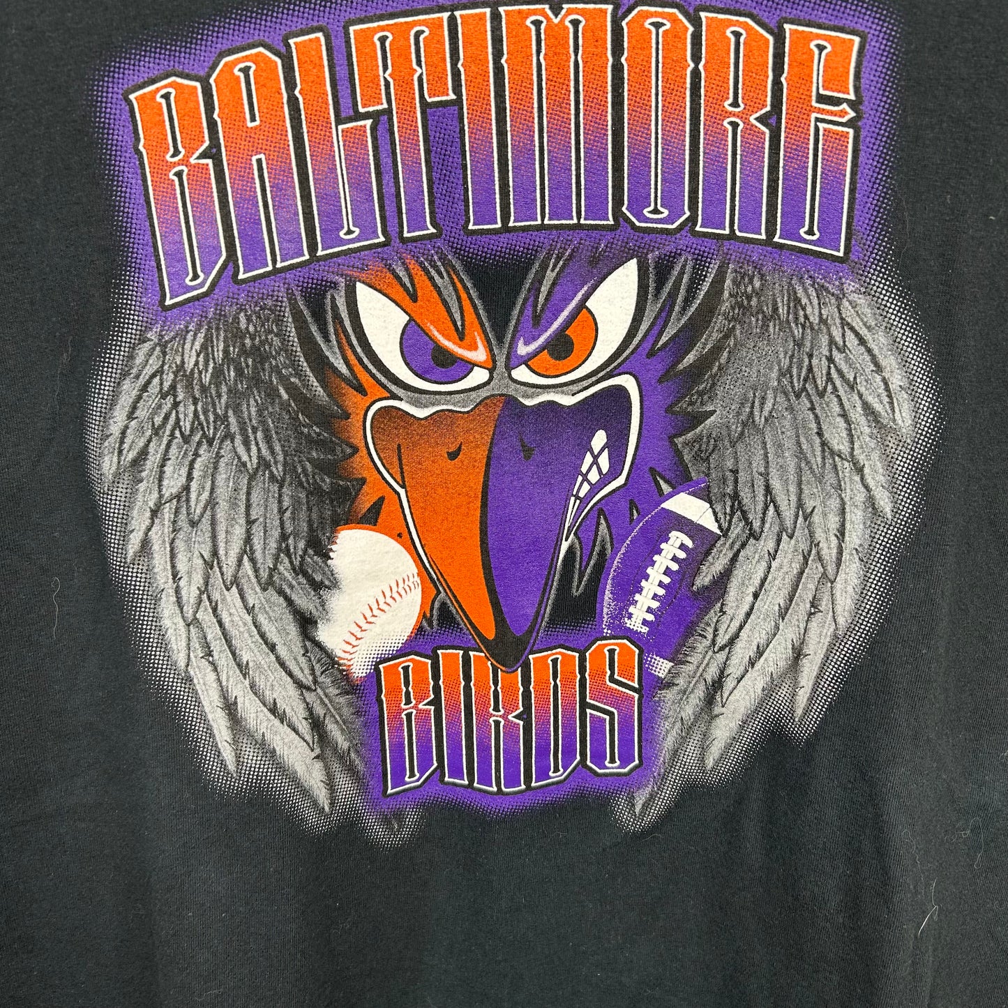 Y2K Baltimore Ravens x Orioles Birds Graphic Tee (XXL)