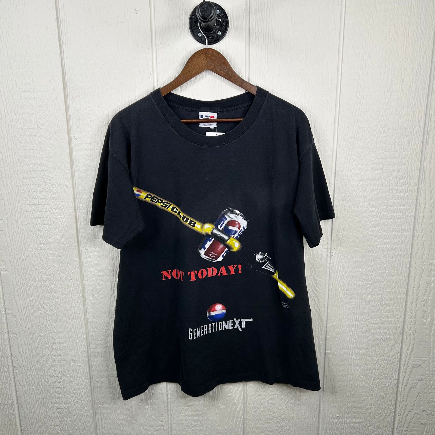 Vintage 90's Pepsi Club Generation Next Graphic Tee (L)