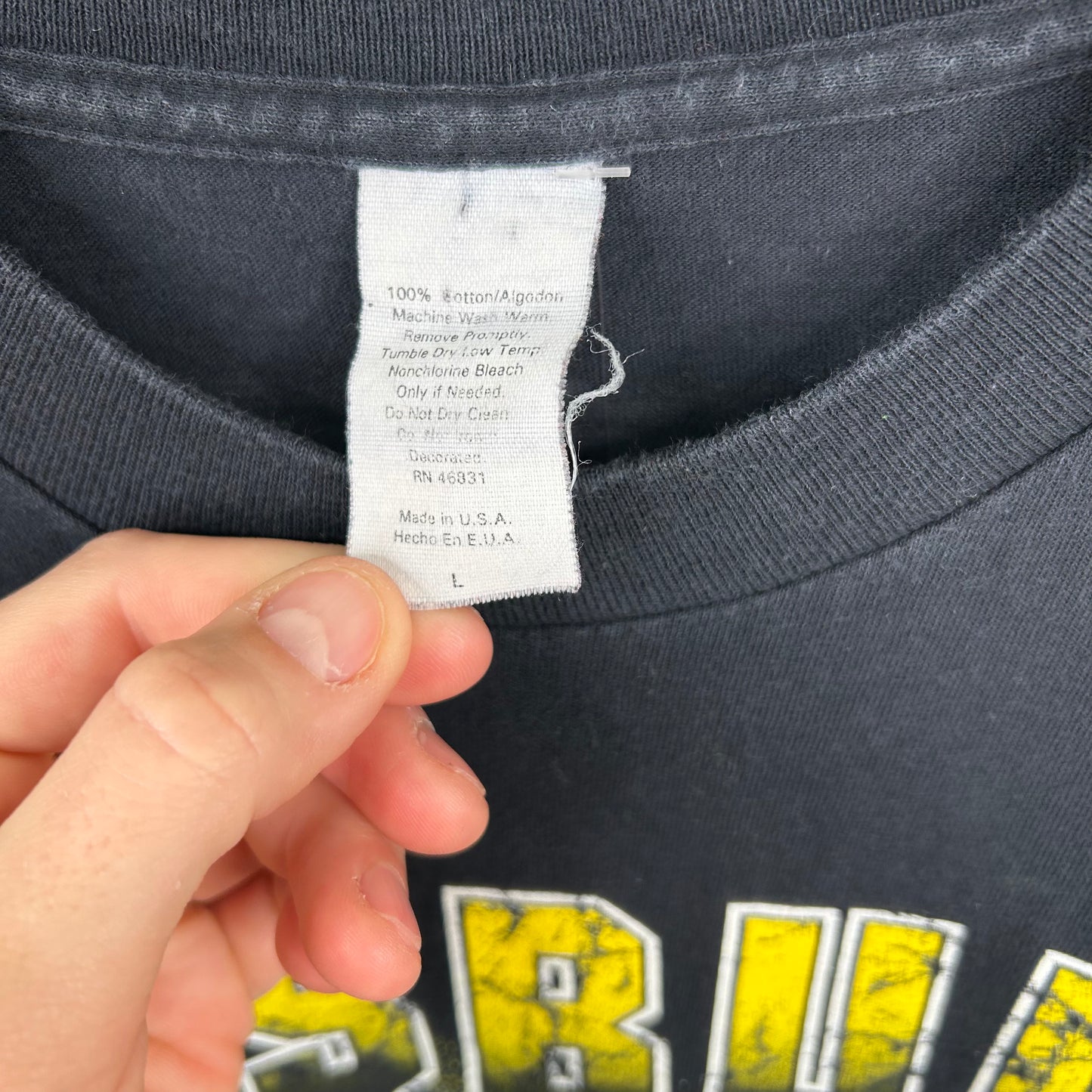 Vintage 1996 Pittsburgh Steelers Football Helmet Graphic Tee (L)