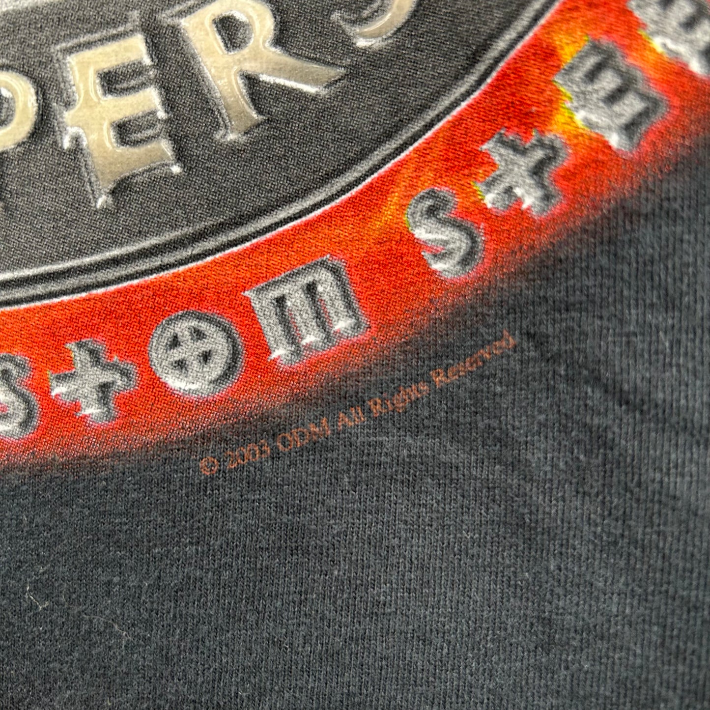 Y2K Orange County Choppers Flames Graphic Tee (M)