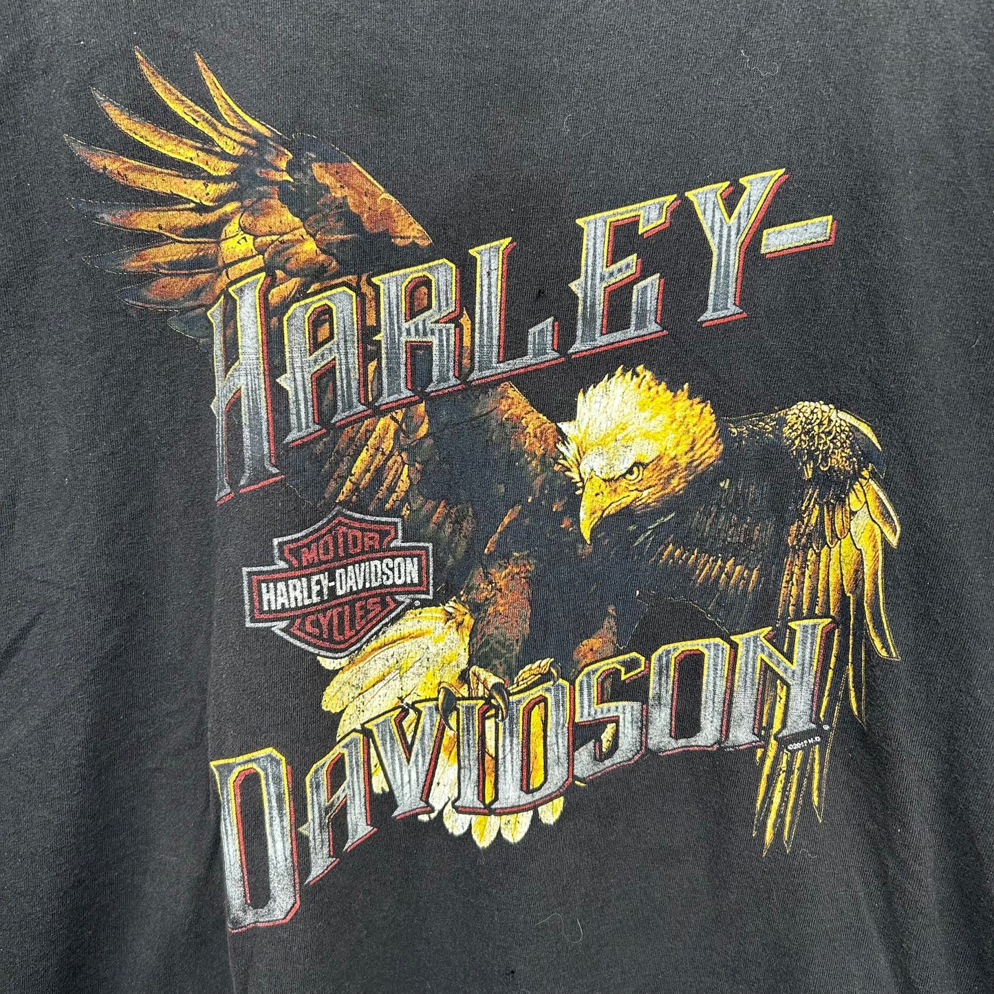 Y2K El Paso Texas Harley Davidson Eagle Graphic Tee (XL)