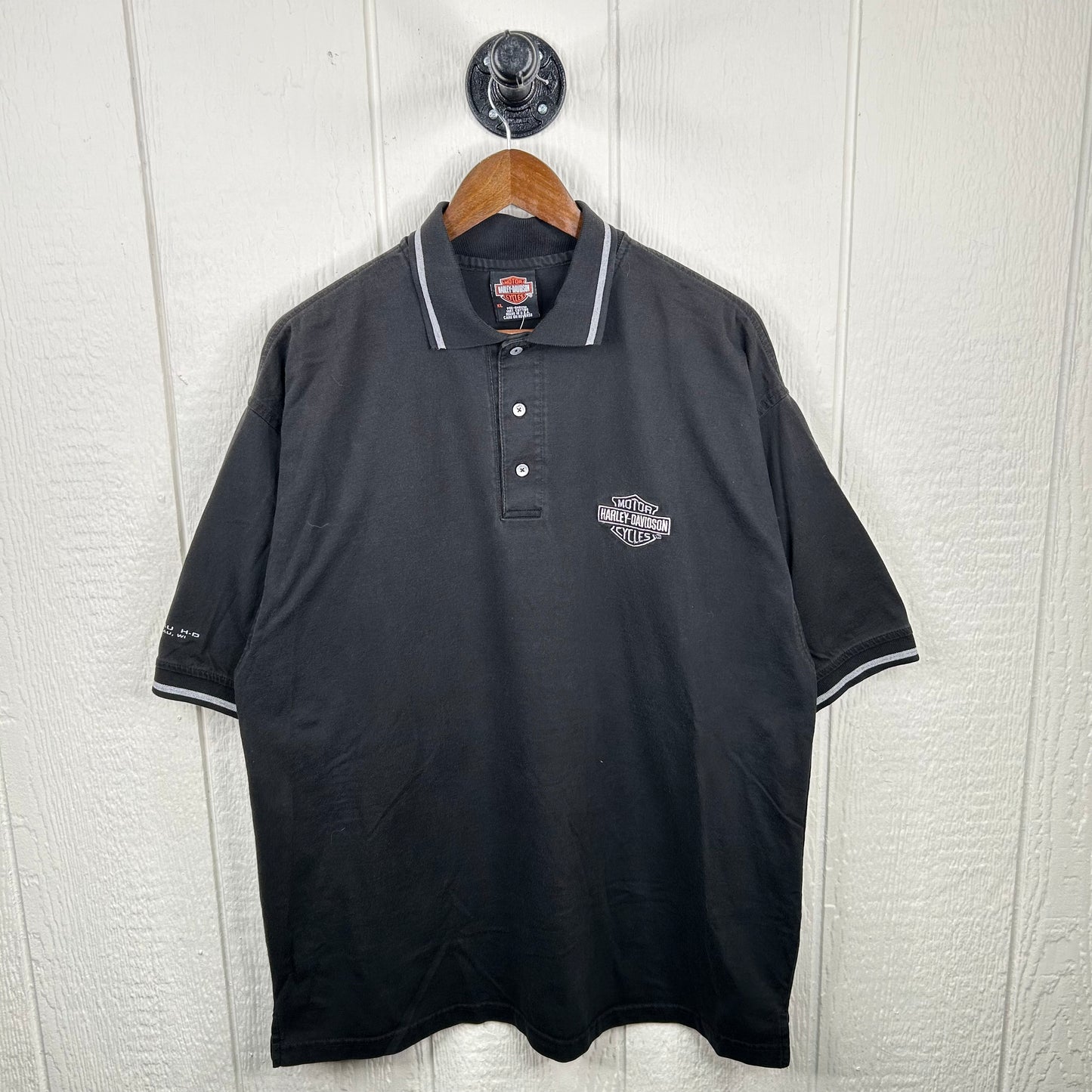 Y2K Harley Davidson Polo Tee (XL)