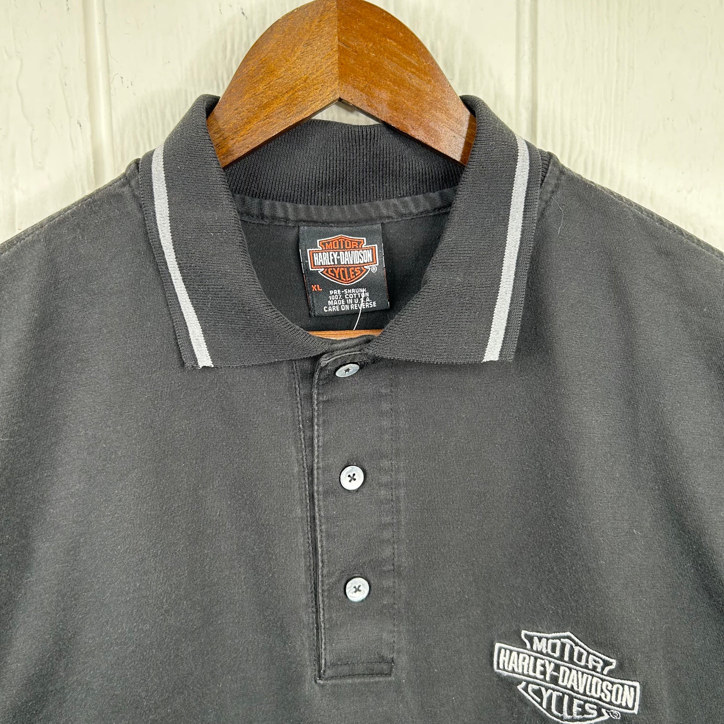Y2K Harley Davidson Polo Tee (XL)