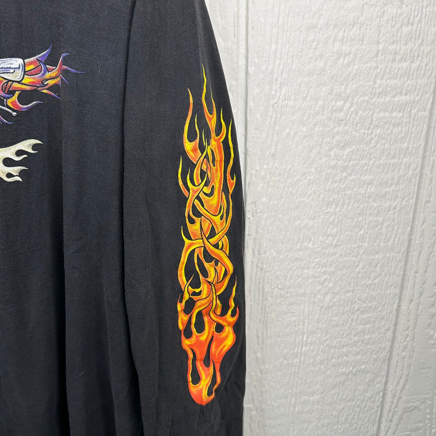 Y2K Sturgis Black Hills Rally Flames Long Sleeve Tee (XL)