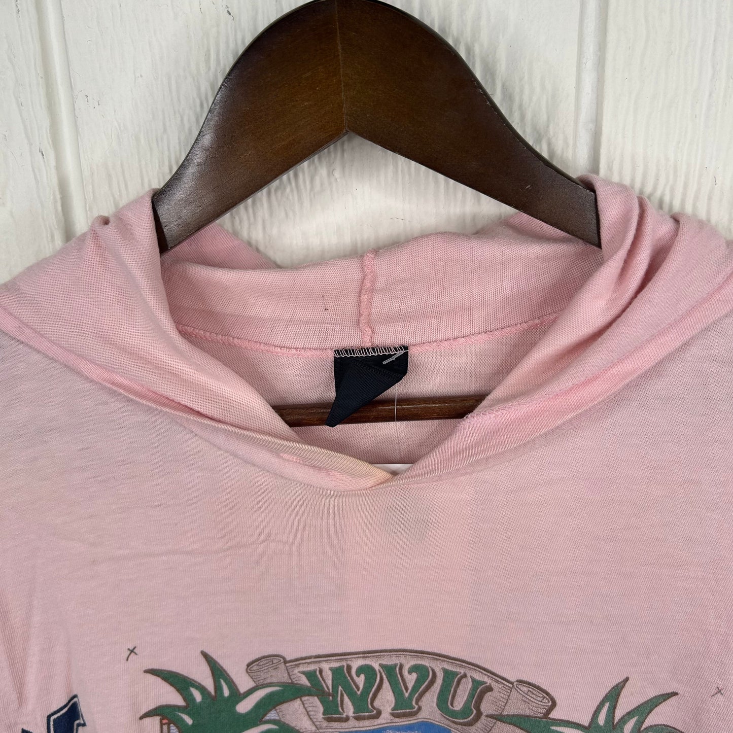 Vintage 80's WVU Spring Break Multi-Print Hoodie (L)