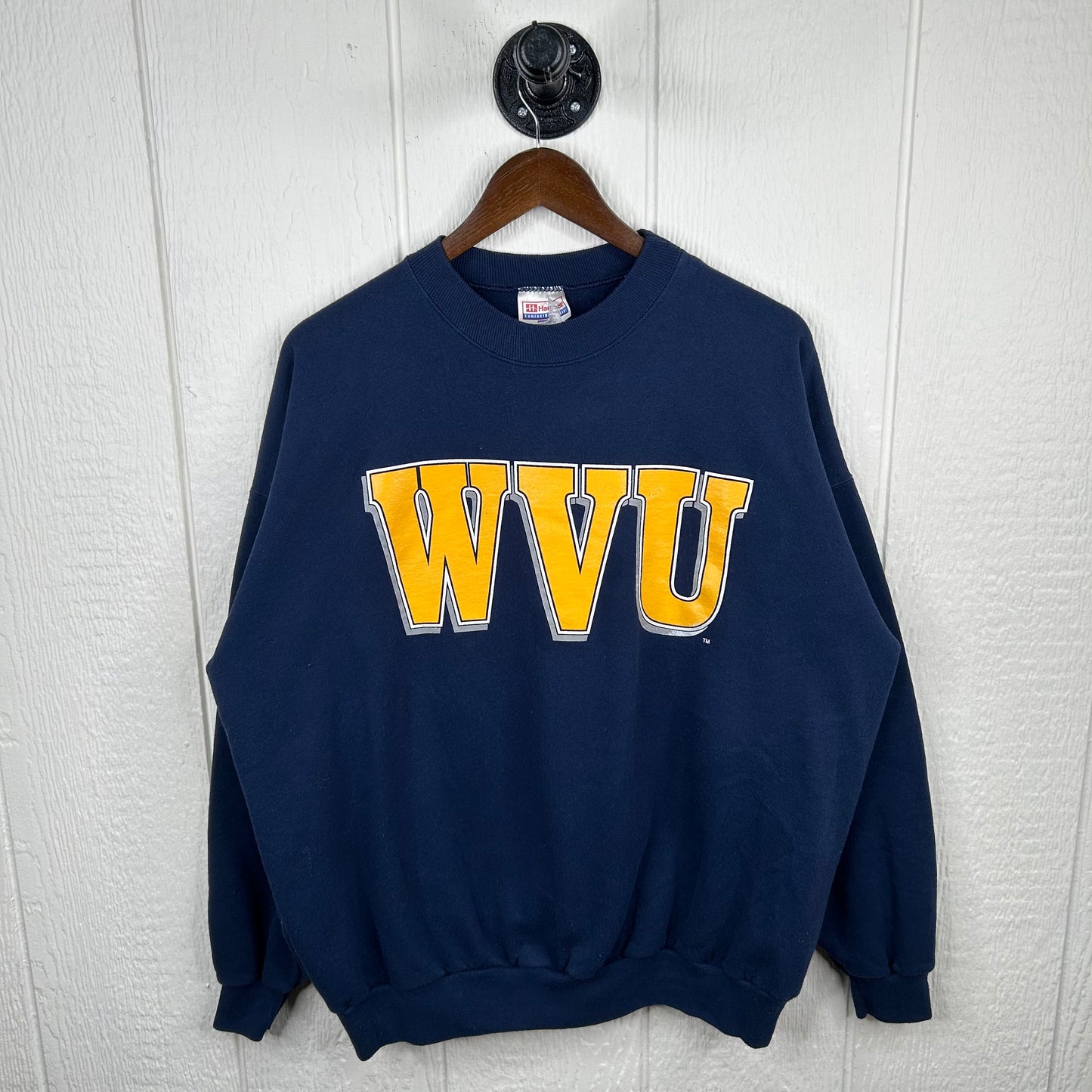 Vintage 90's WVU Graphic Print Crewneck (XL)