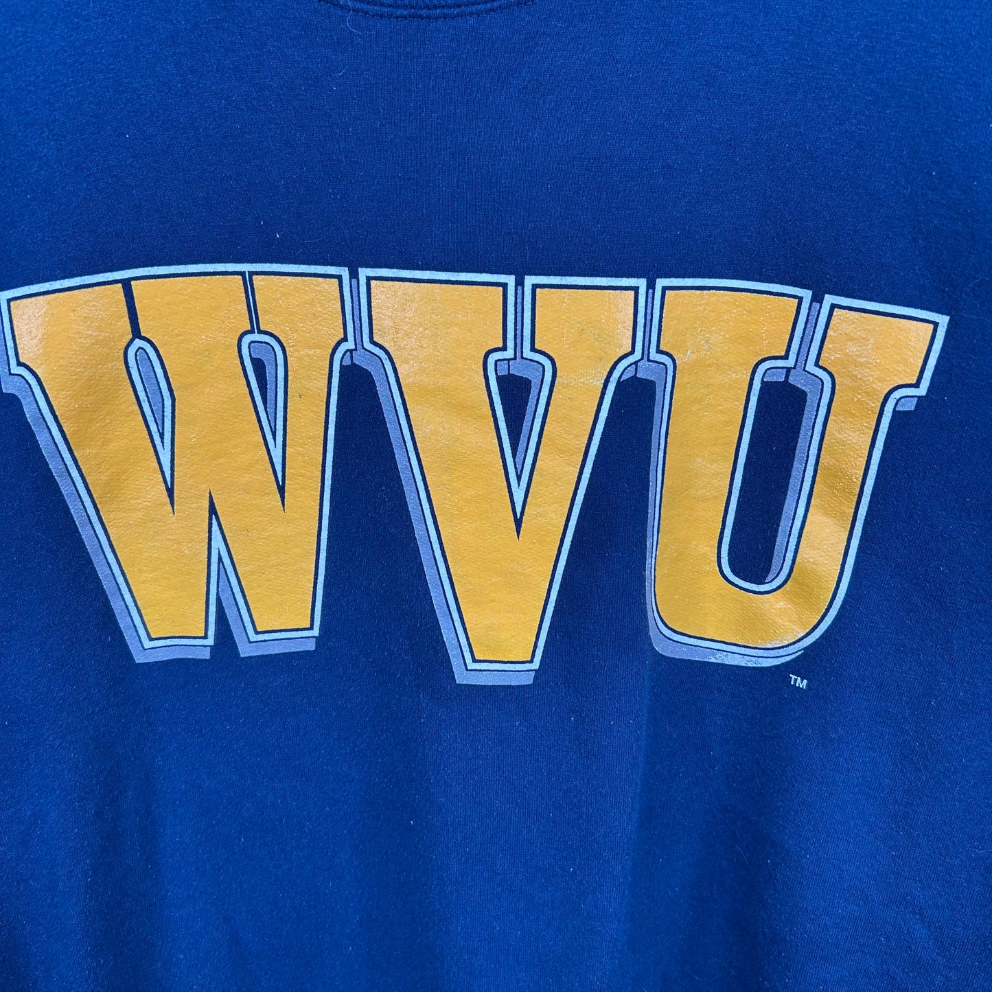 Vintage 90's WVU Graphic Print Crewneck (XL)
