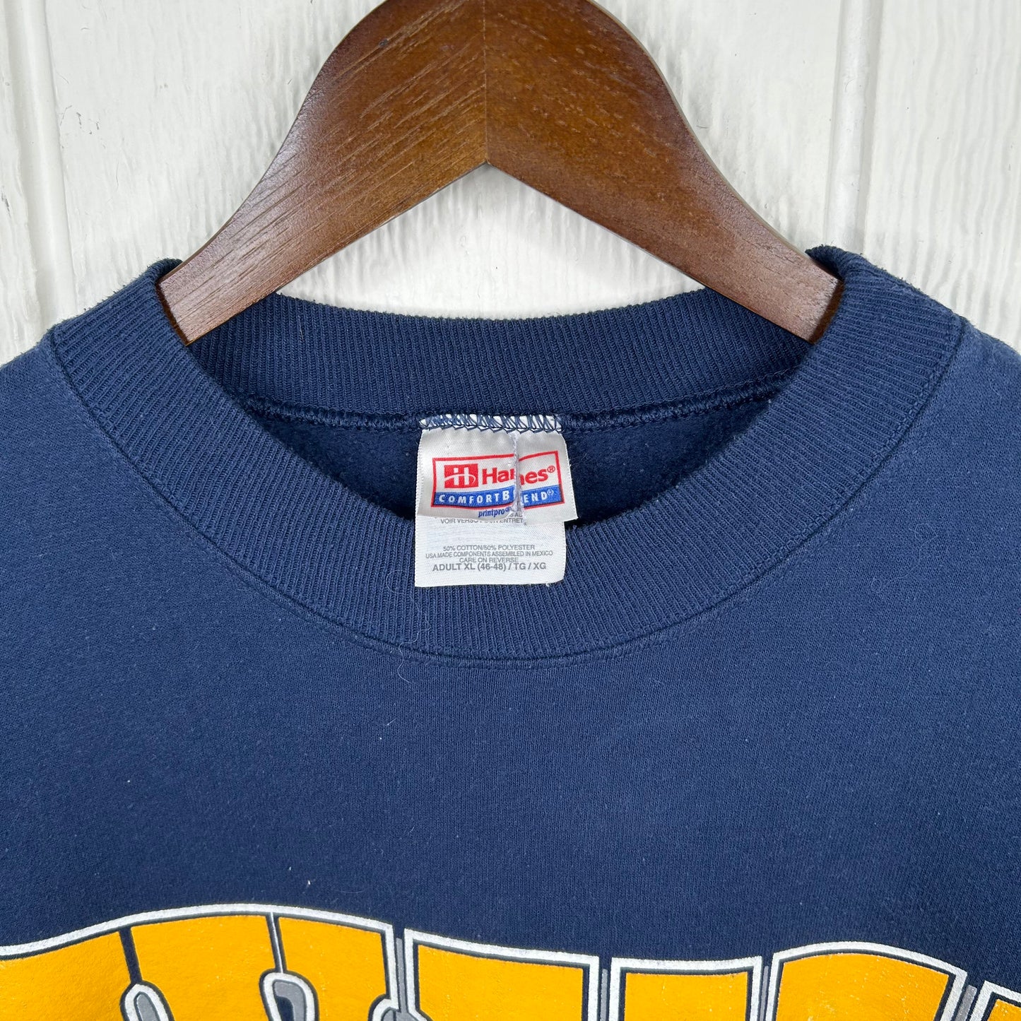 Vintage 90's WVU Graphic Print Crewneck (XL)