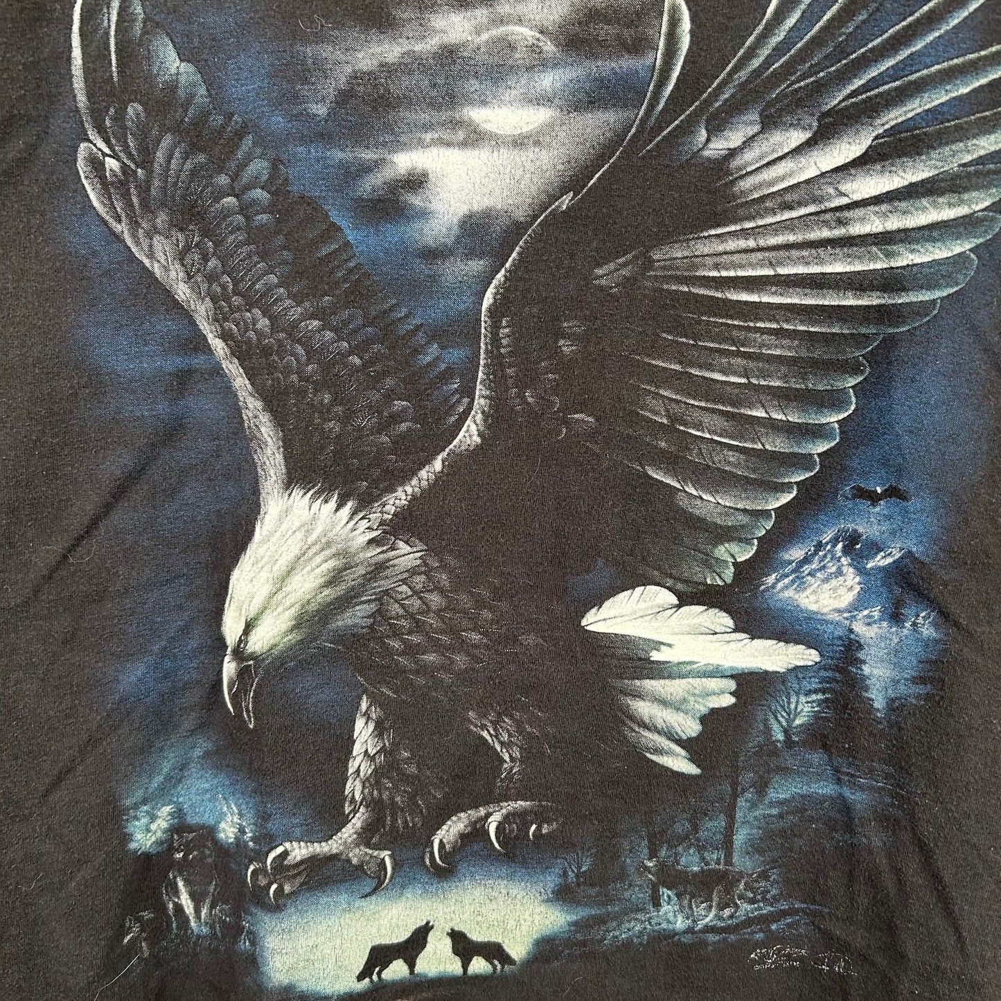 Y2K Western Nature Double Sided Graphic Tee (M)