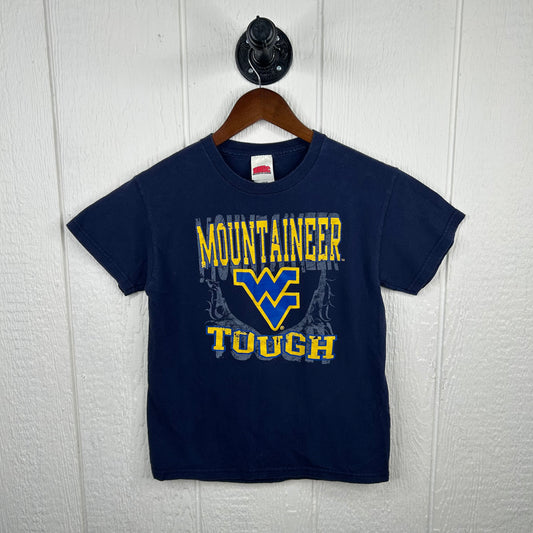 Y2K WVU Mountaineer Tough Double-Sided Baby Tee (S)