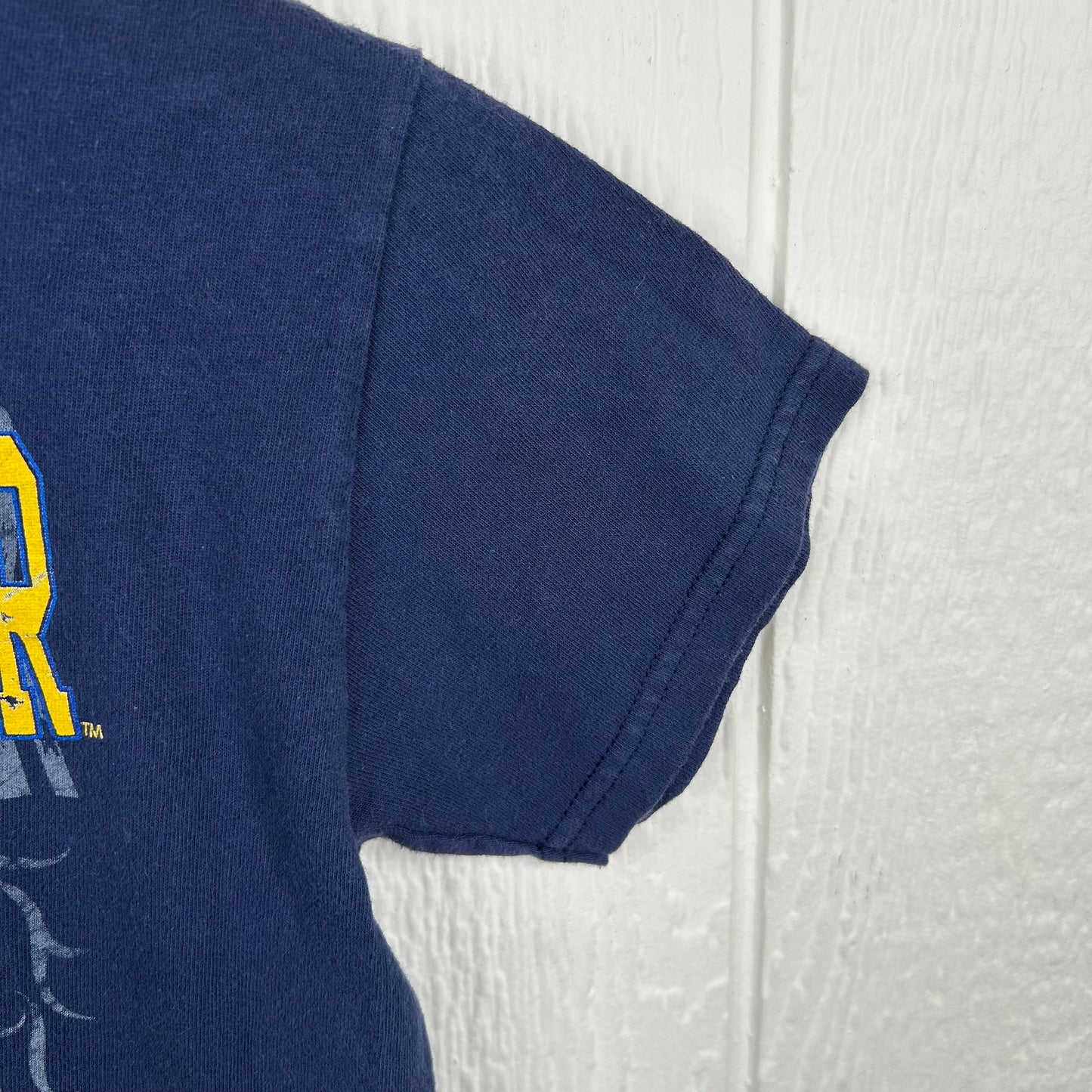 Y2K WVU Mountaineer Tough Double-Sided Baby Tee (S)