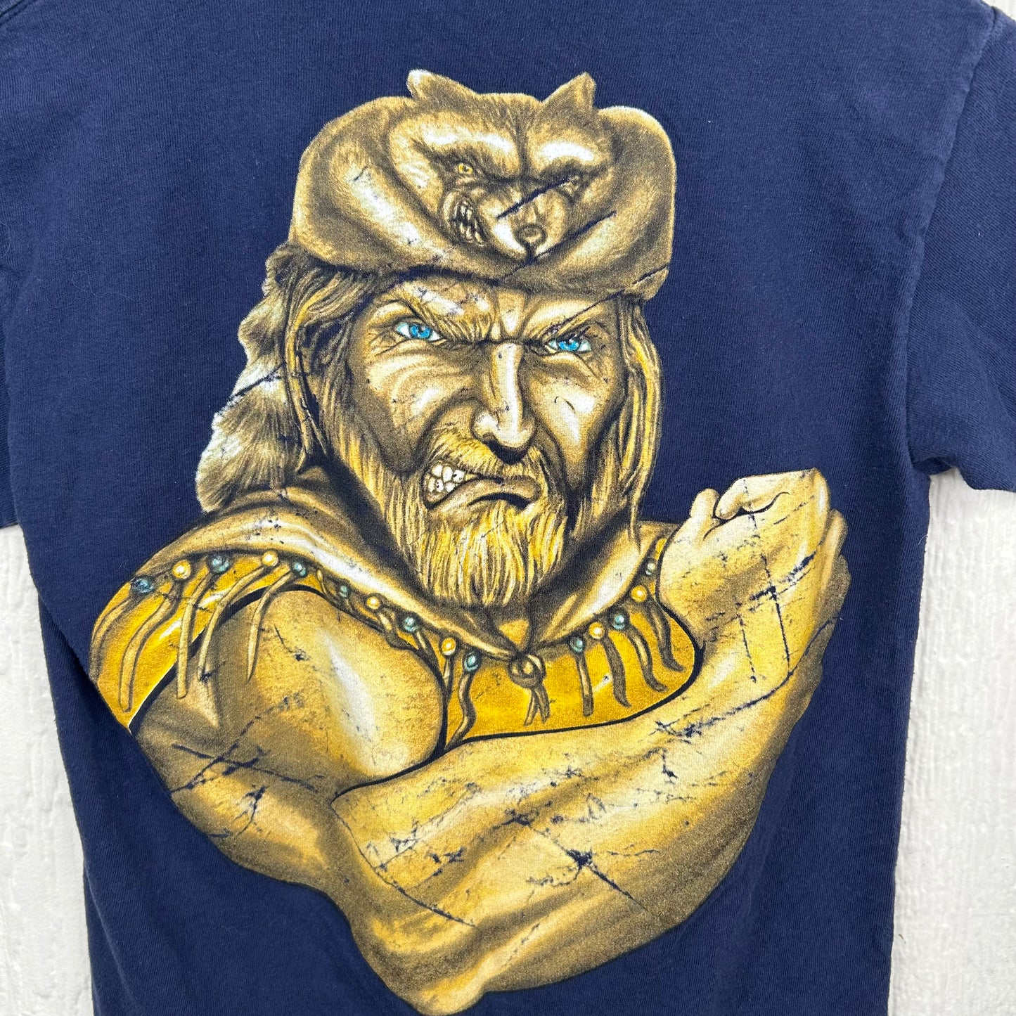 Y2K WVU Mountaineer Tough Double-Sided Baby Tee (S)