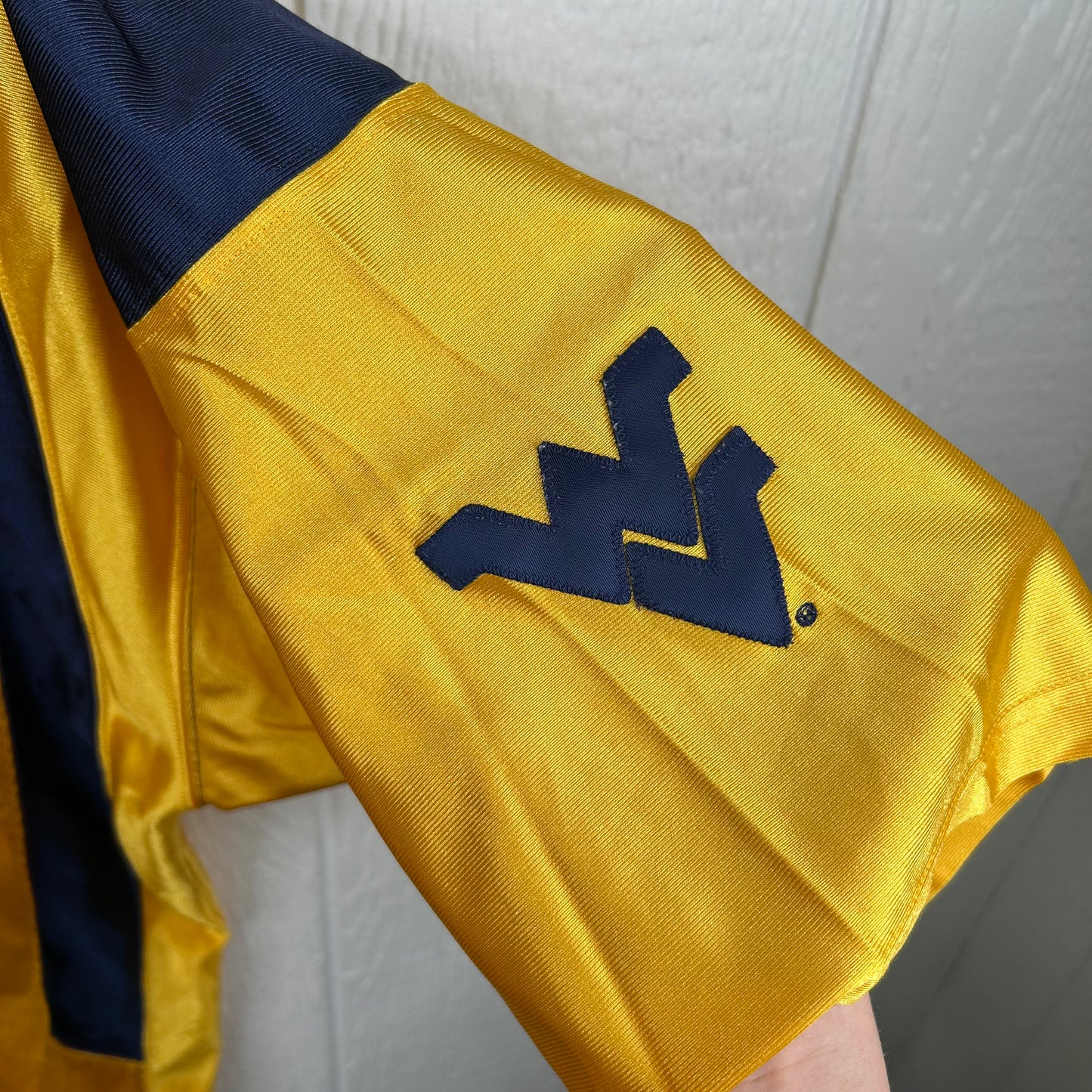 Y2K WVU Number 10 Gold Nike Football Jersey (XL)