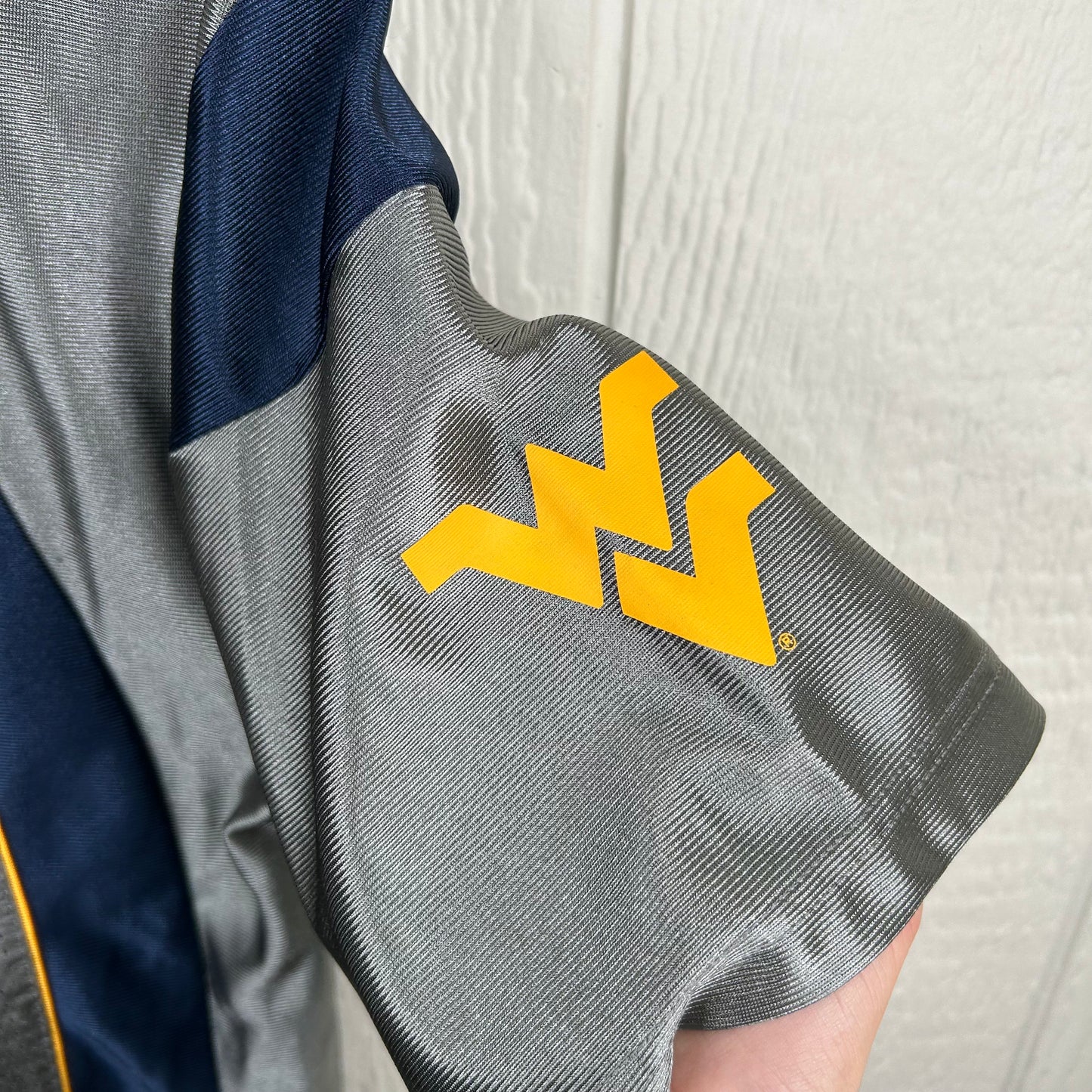 Y2K WVU Number 1 Gray Nike Football Jersey (S)
