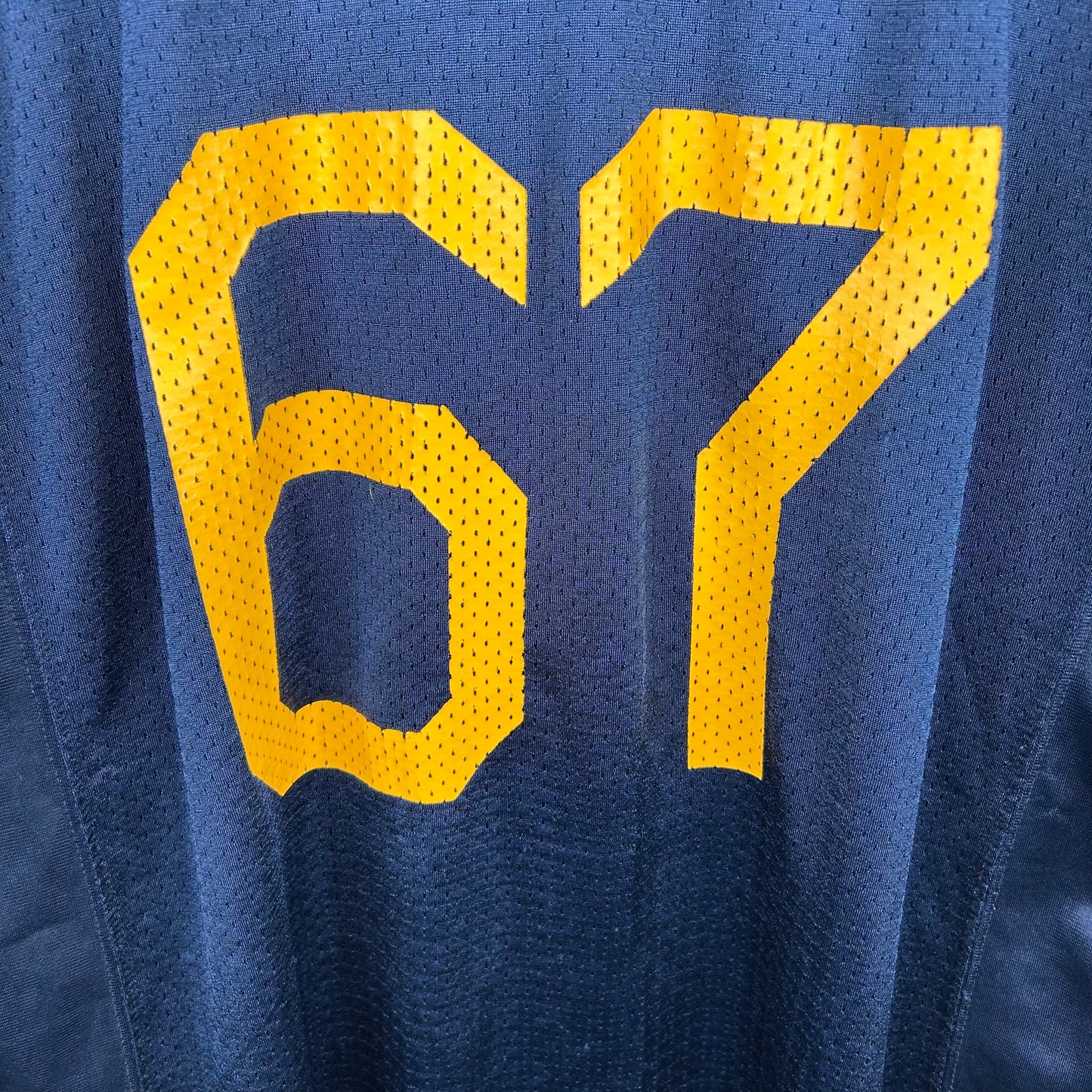 Y2K WVU Mountaineers Number 67 Football Jersey (XL)