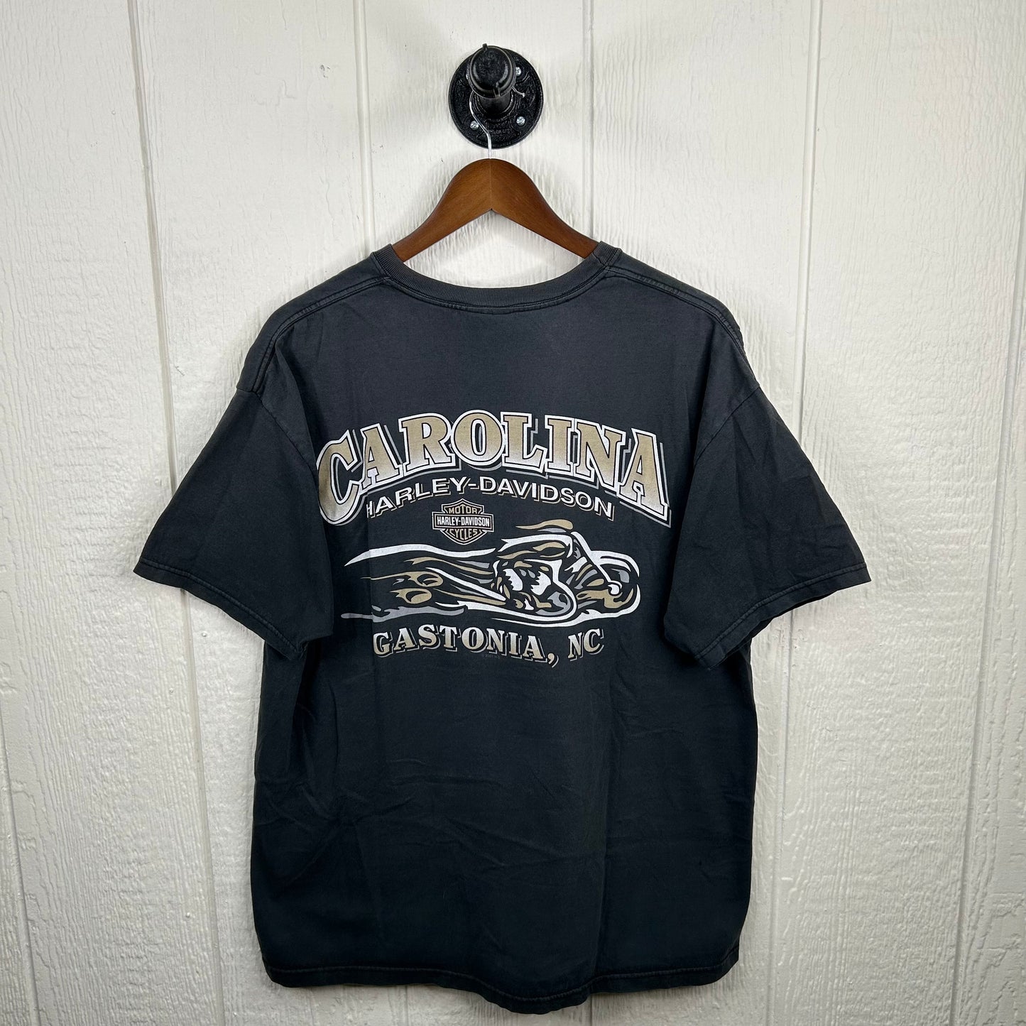 Y2K Harley Davidson Gastonia North Carolina Graphic Tee (XL)