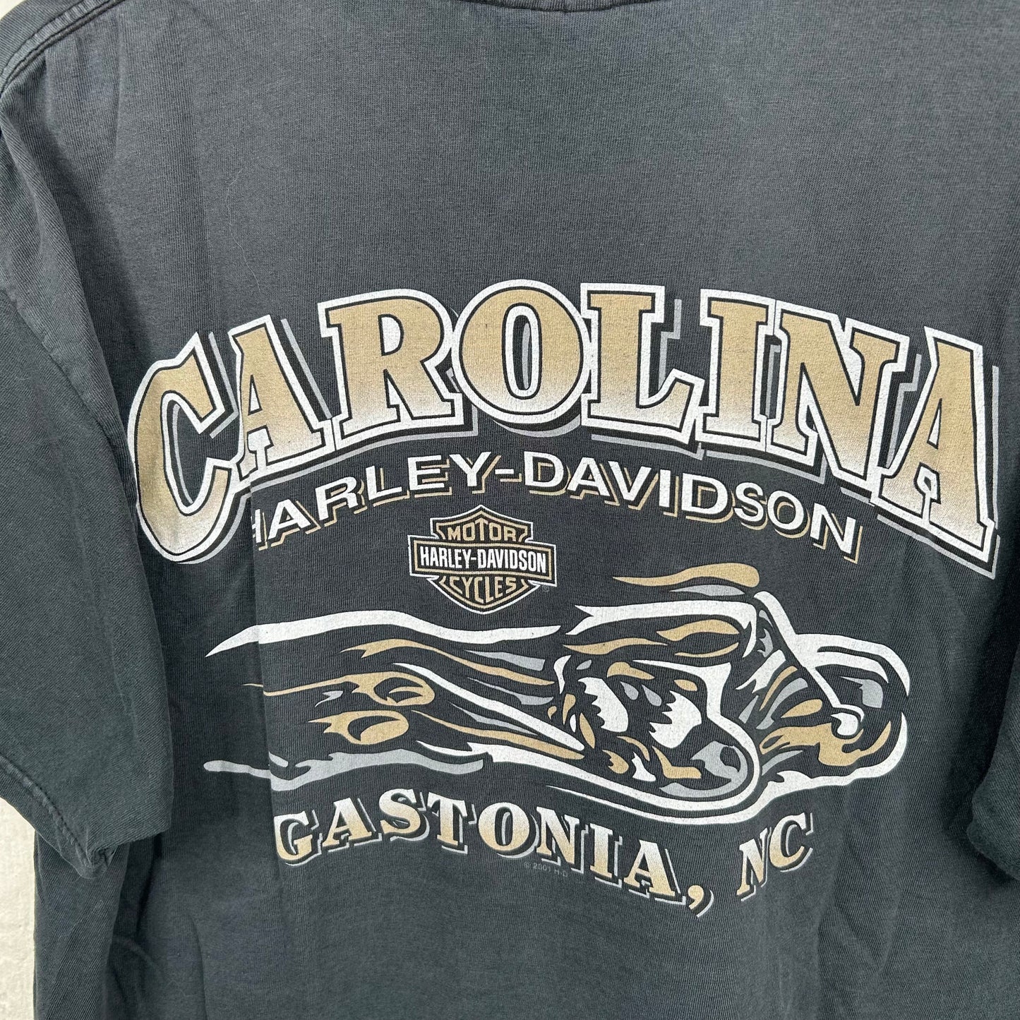 Y2K Harley Davidson Gastonia North Carolina Graphic Tee (XL)