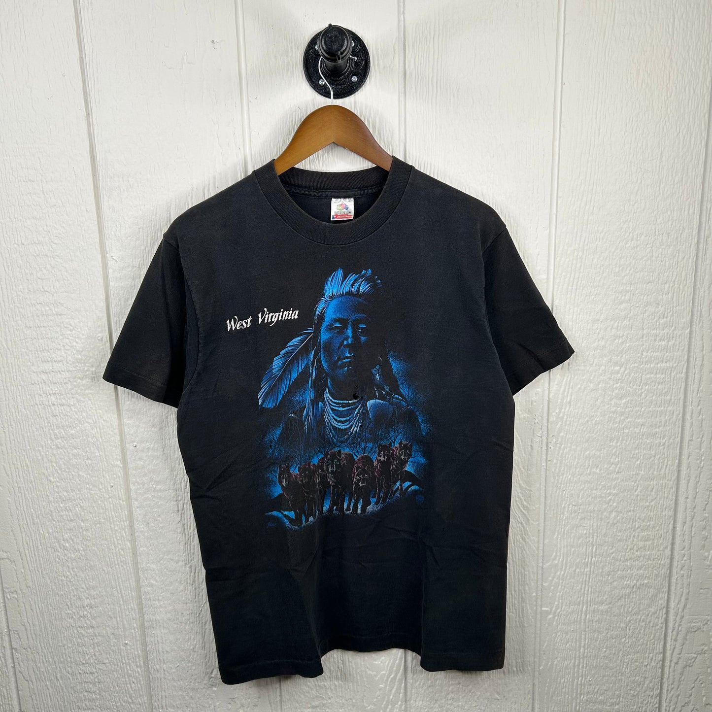 Vintage 80's West Virginia Native American Tee (M)
