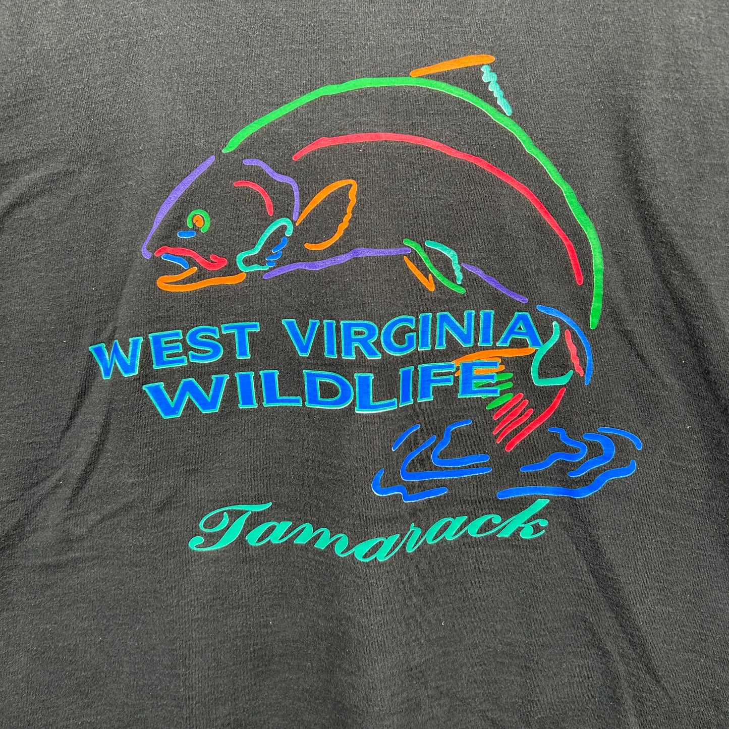 Vintage 90's West Virginia Tamarack Fishing Tee (XL)