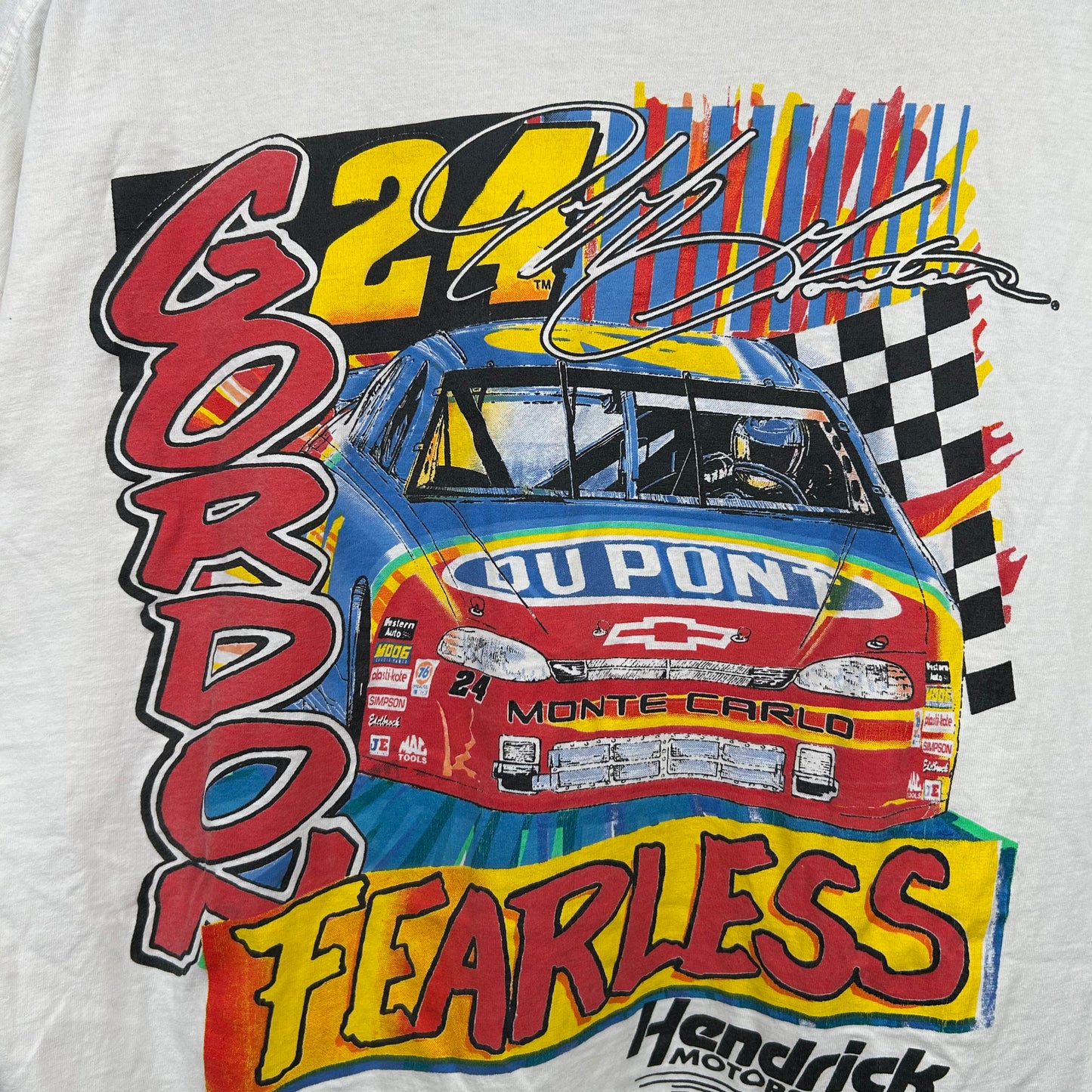 Vintage 1998 Jeff Gordon 'Fearless' NASCAR Graphic Tee (XL)